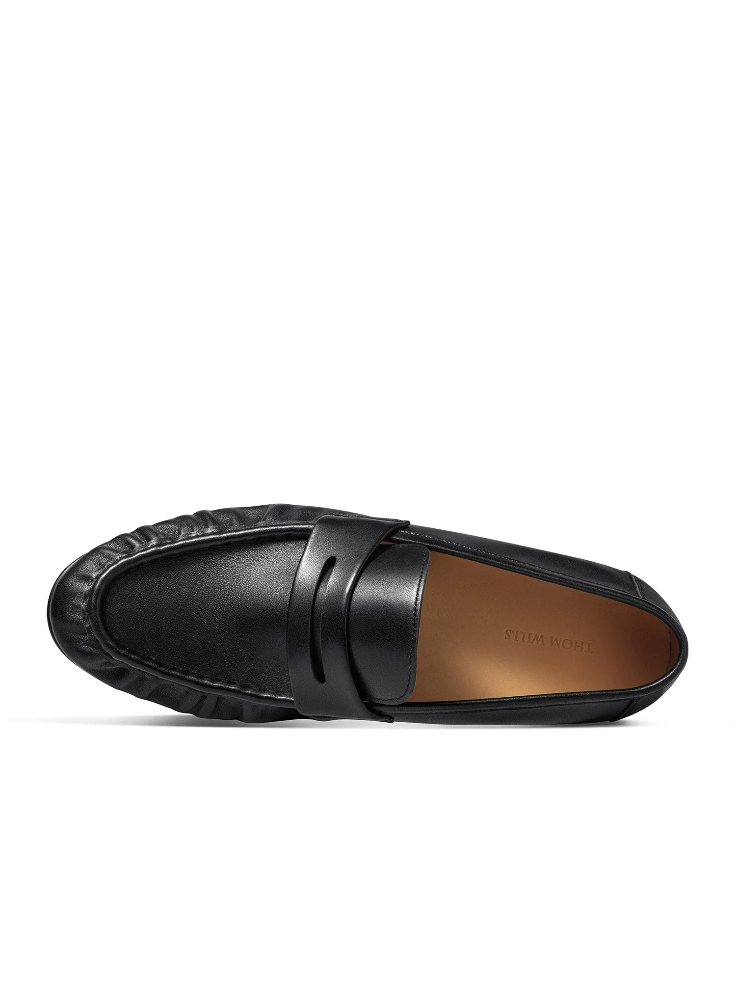 Pleated Lambskin Penny Loafer - Image 2