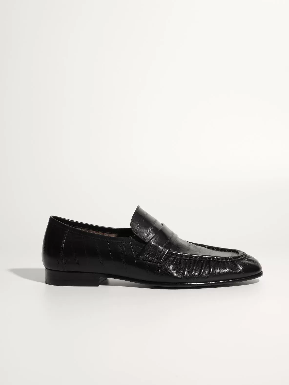 Pleated Leather Penny Loafers - Image 5