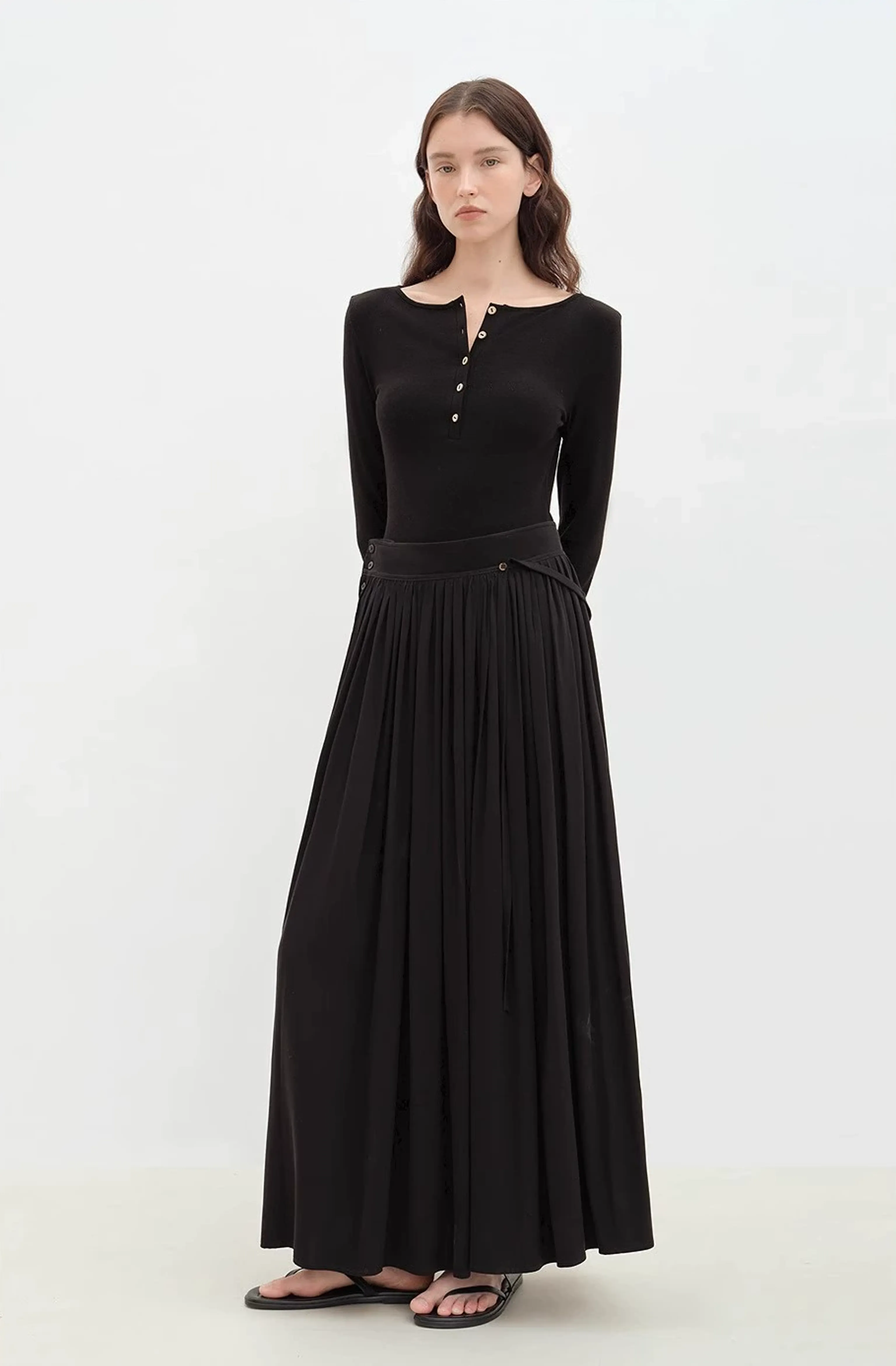 Pleated Maxi Skirt - Image 4