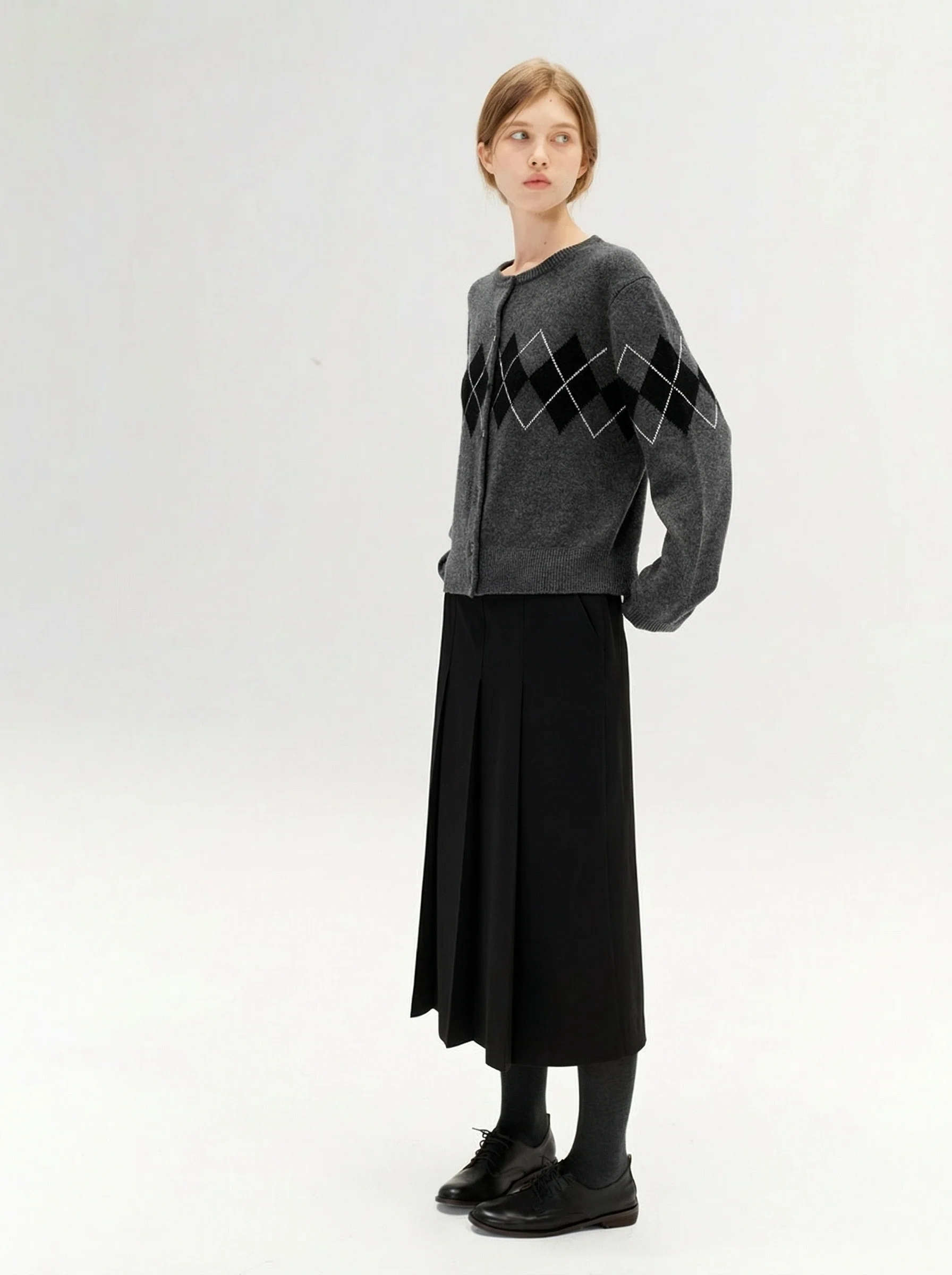 Pleated Midi Skirt - Image 2