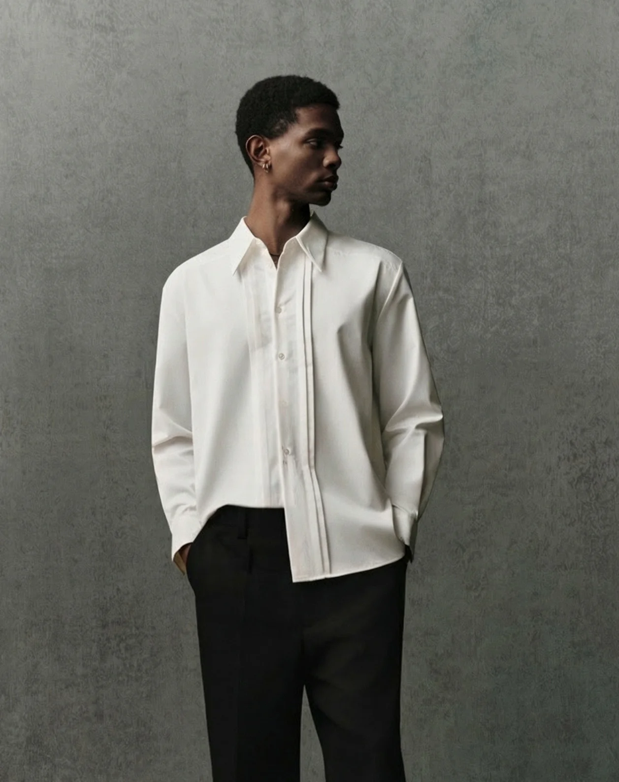 Pleated Placket Shirt - Image 2