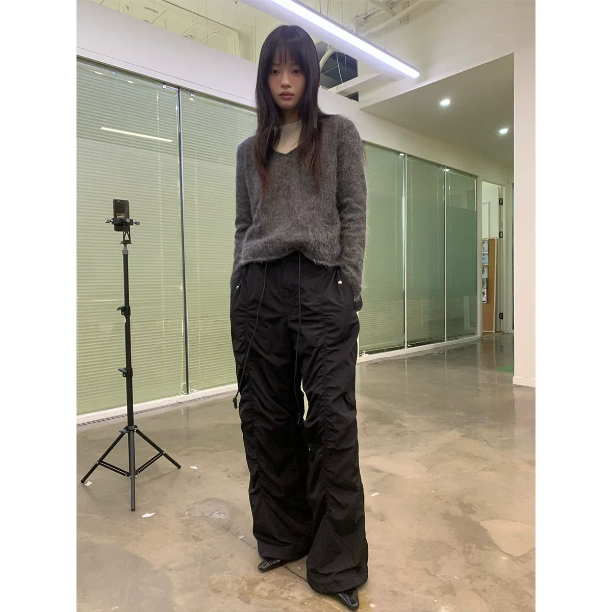 Pleated Ruched Pants - Image 4