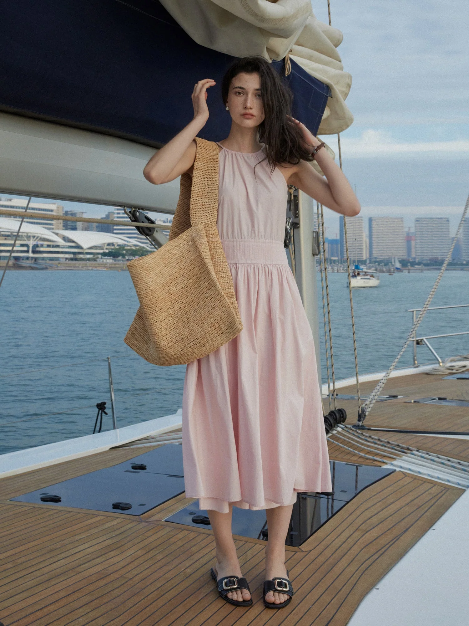 Pleated Suspender Dress - Image 5
