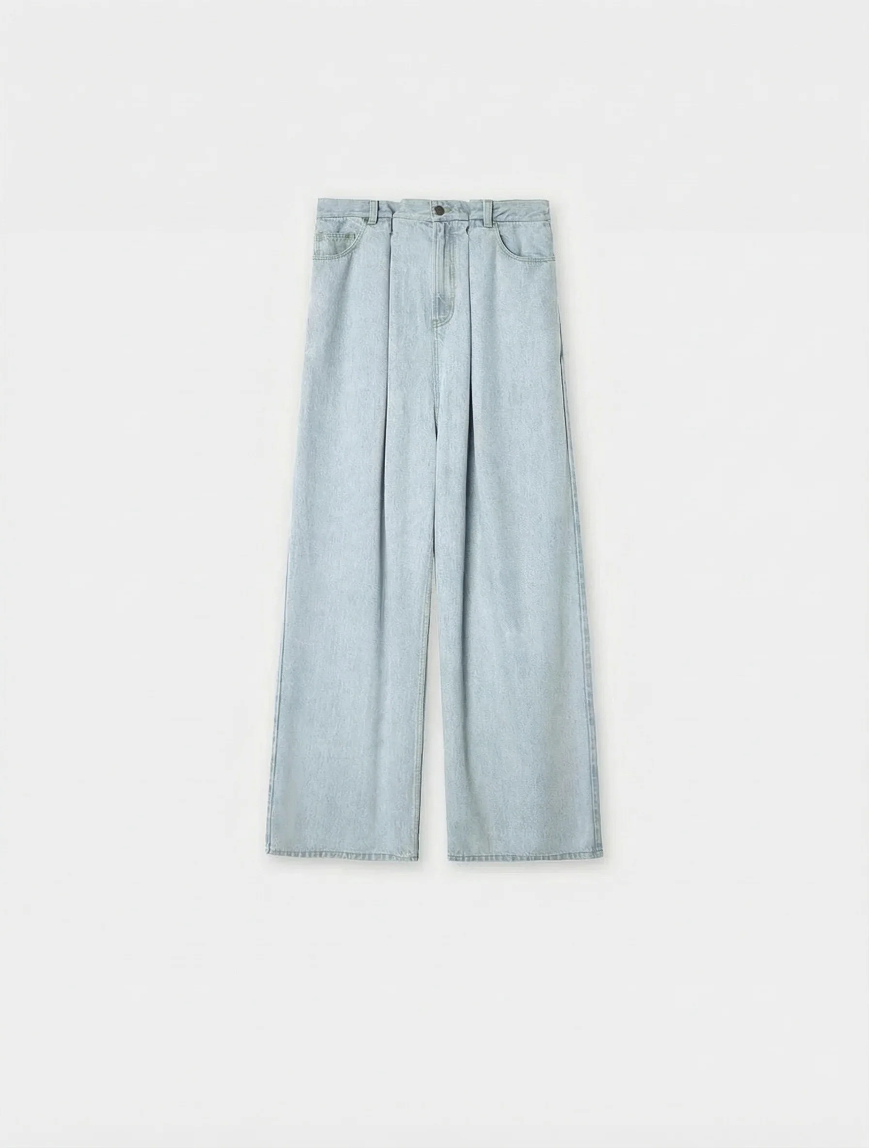 Pleated Wide-Leg Jeans - Image 10