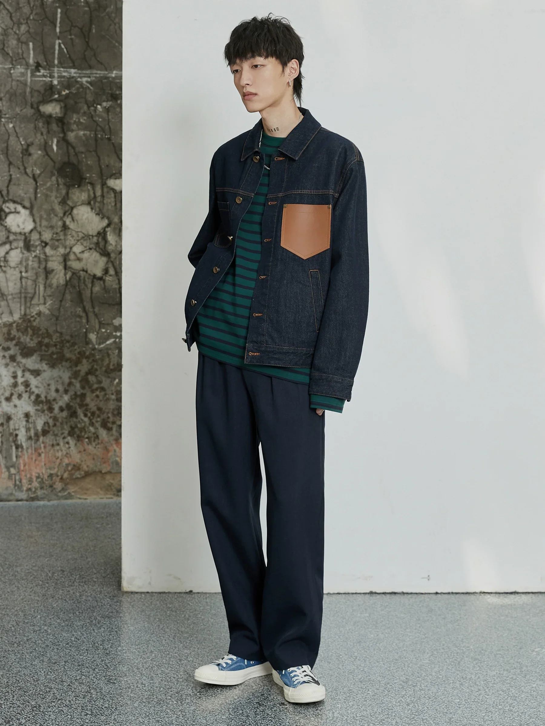 Pleated Wide-Leg Suit Pants - Image 3