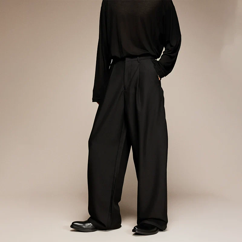 Pleated Wide-Leg Trousers - Image 3