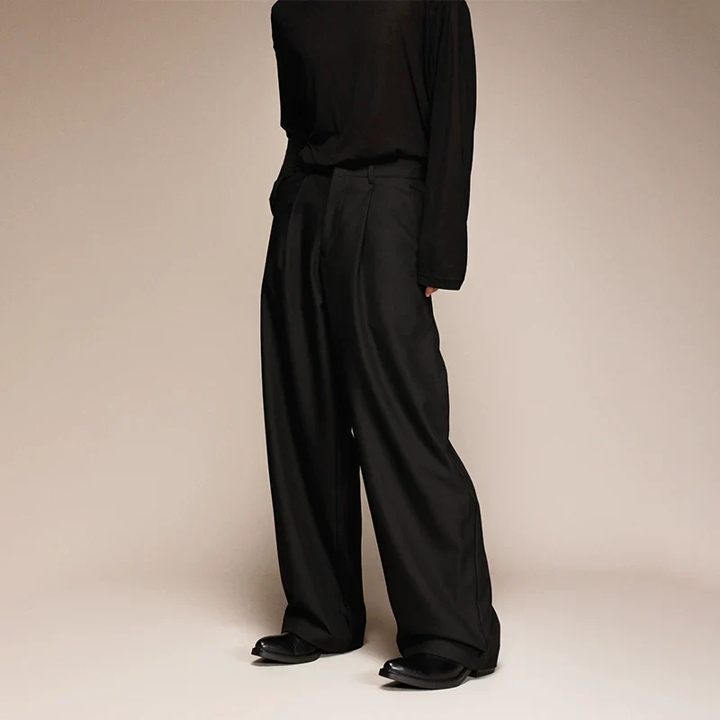 Pleated Wide-Leg Trousers - Image 4
