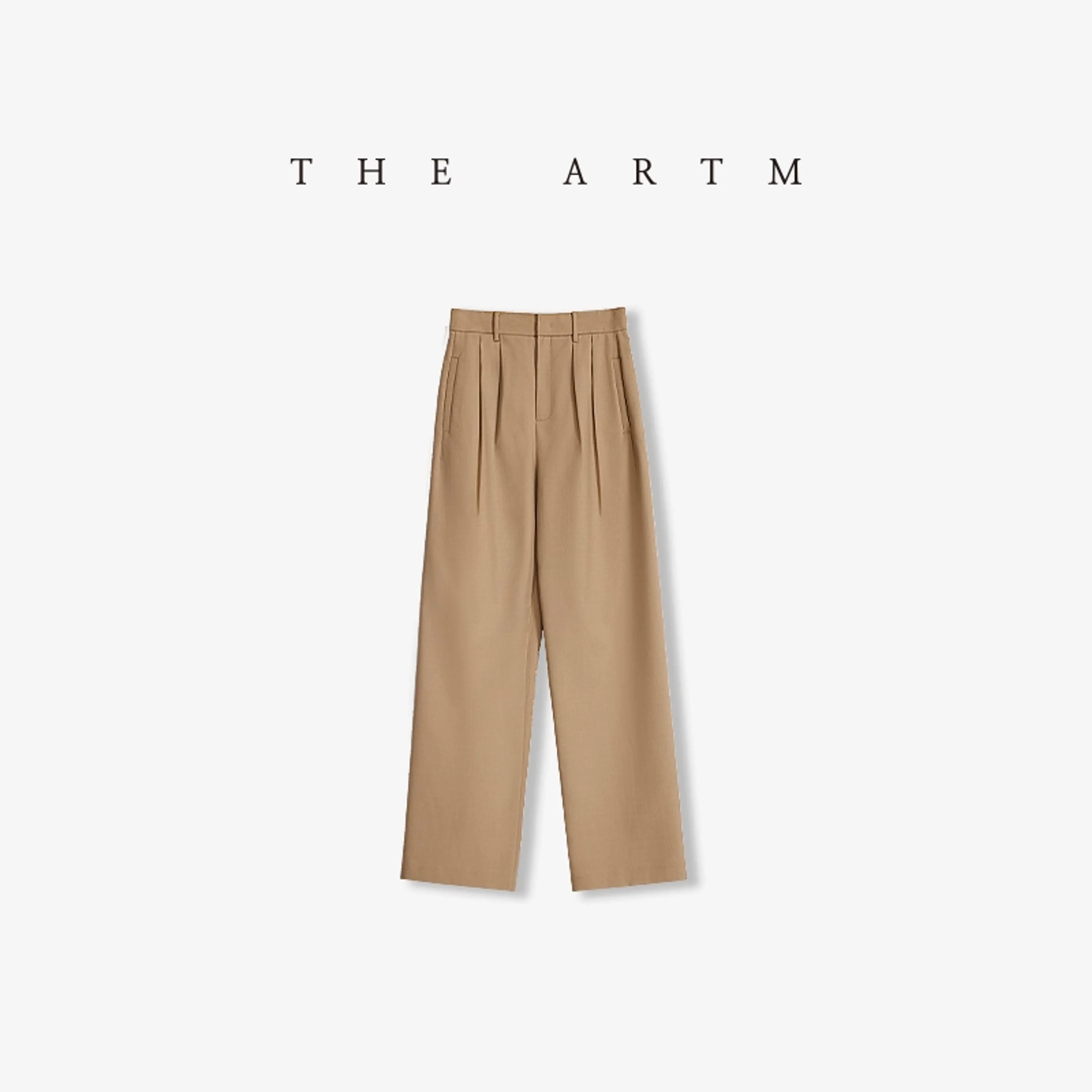 Pleated Wide-Leg Trousers - Image 2