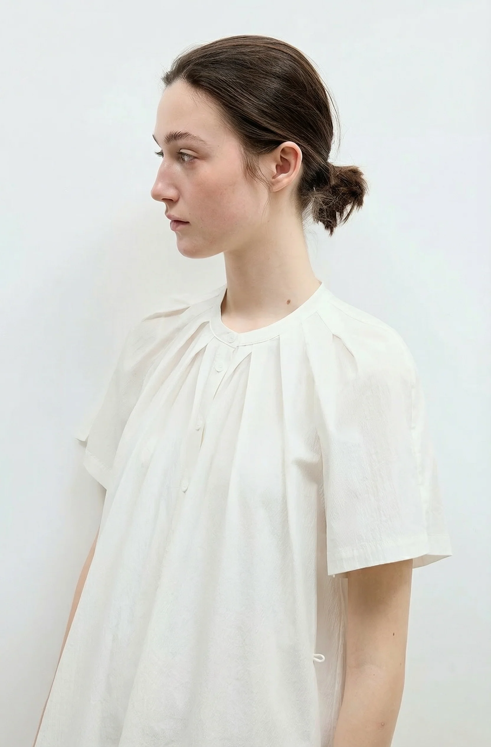 Pleated Yoke Dress - Image 4