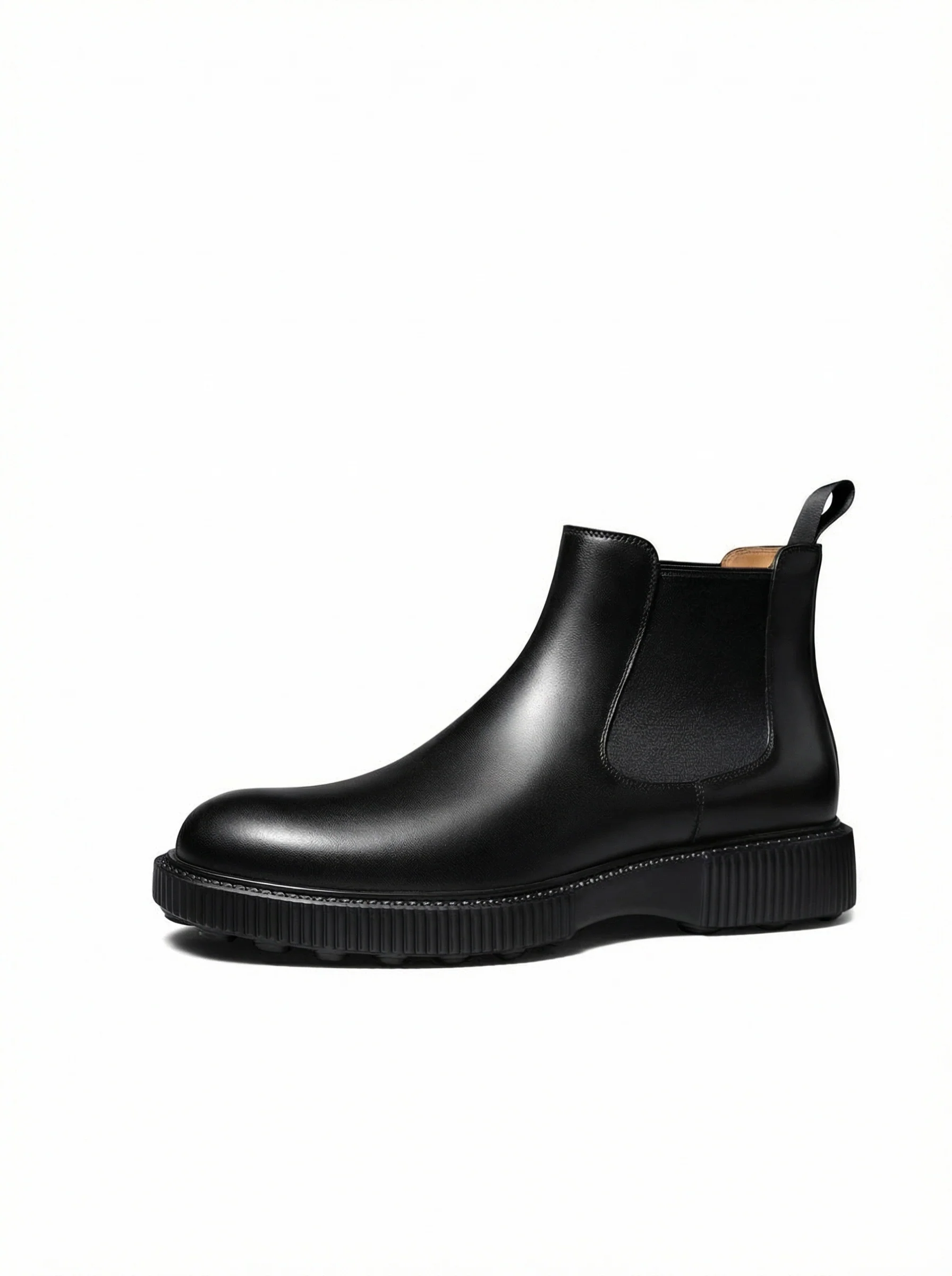 Polished Calf Leather Chelsea Boots - Image 4
