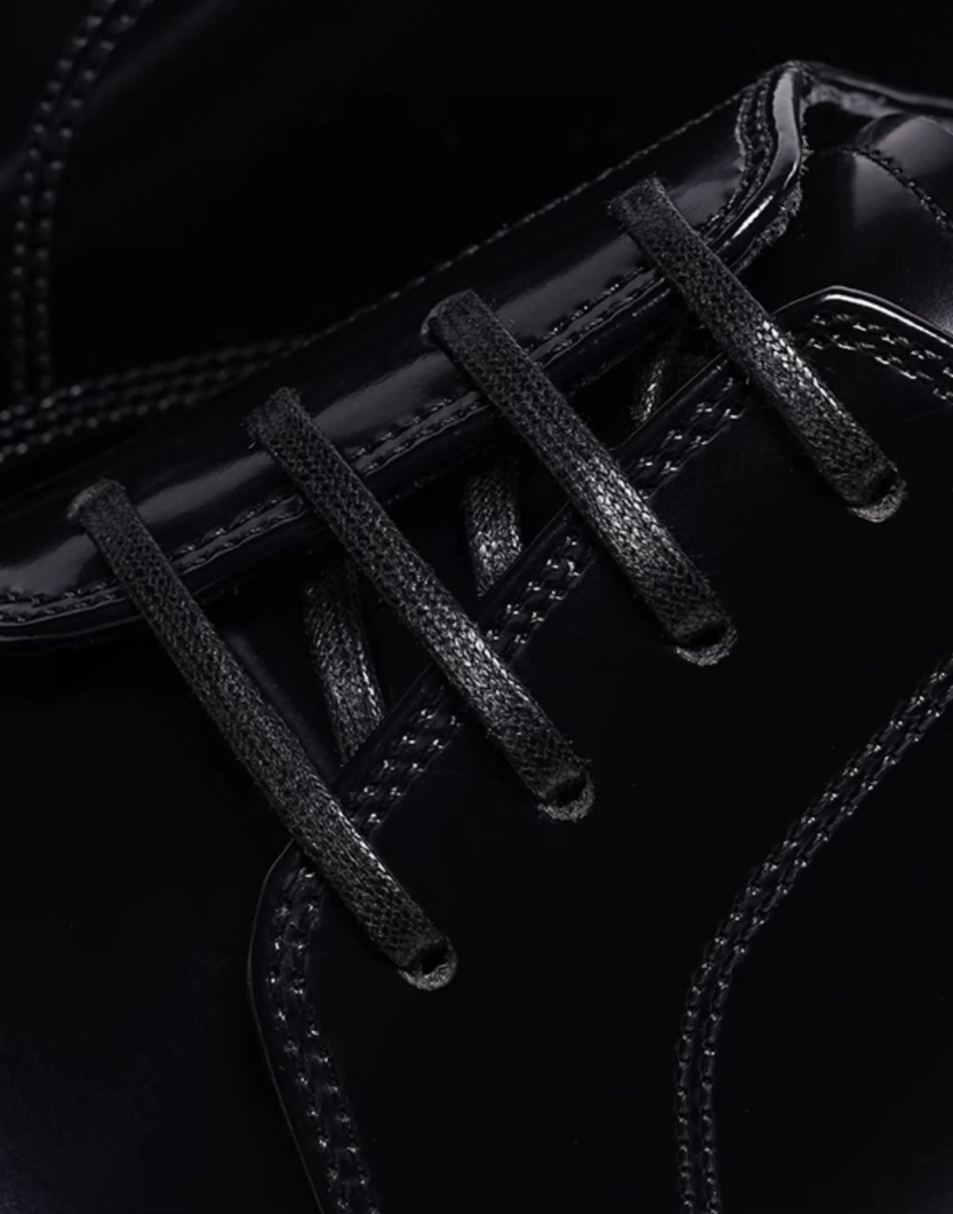 Polished Cap-Toe Leather Dress Shoes - Image 3