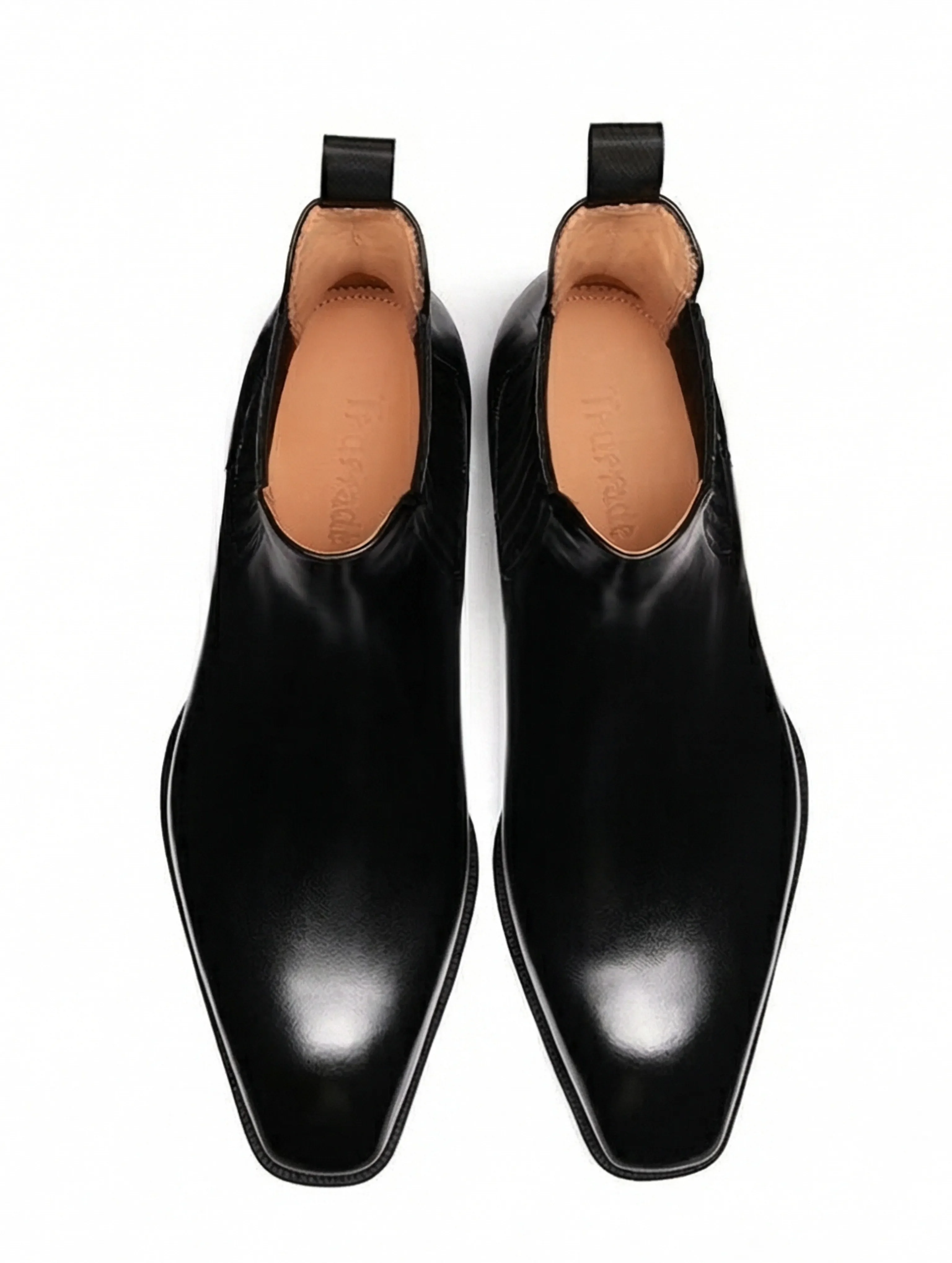 Polished Italian Calf Leather Chelsea Boots - Image 8