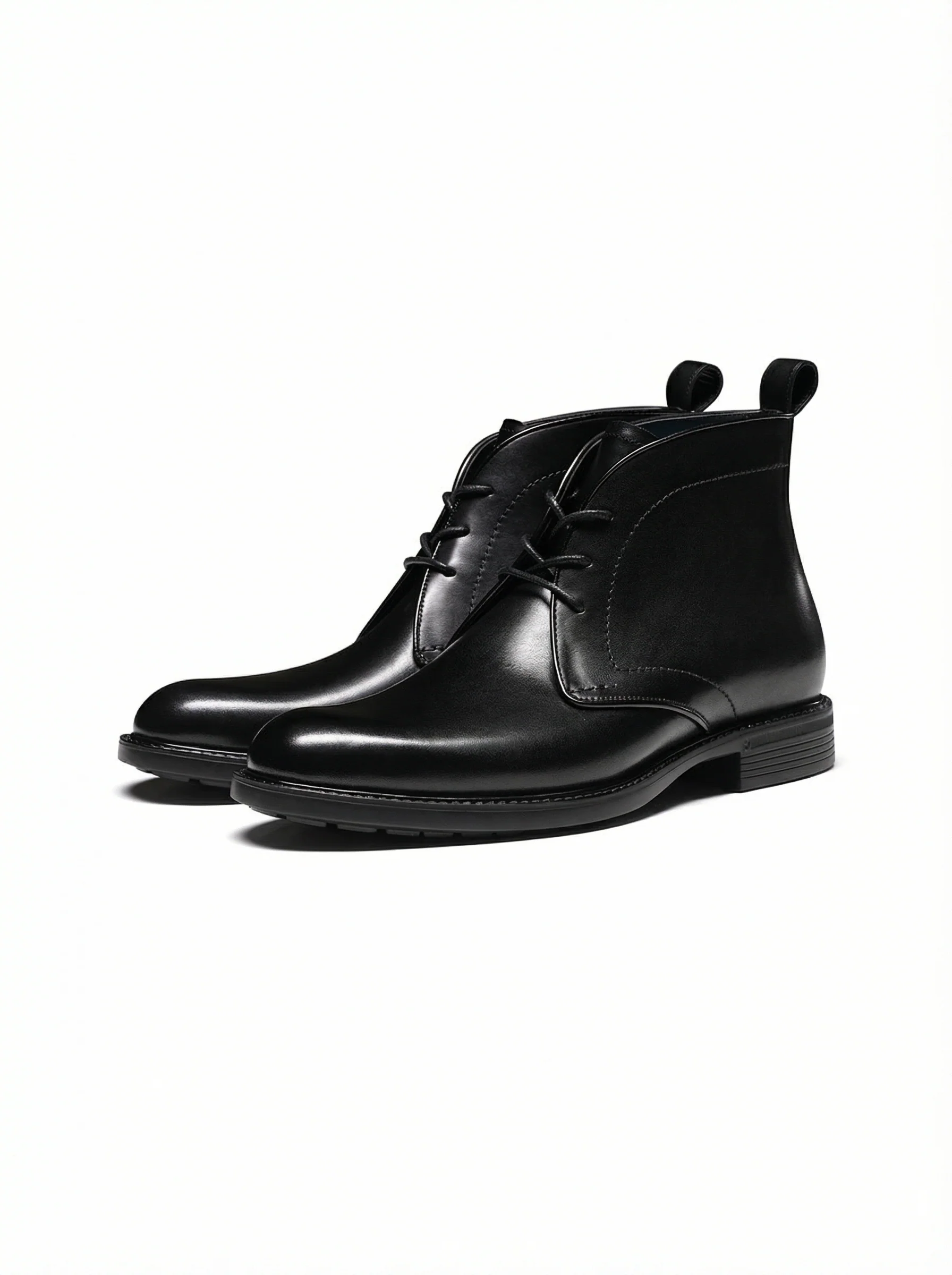 Polished Italian Leather Chukka Boot - Image 6