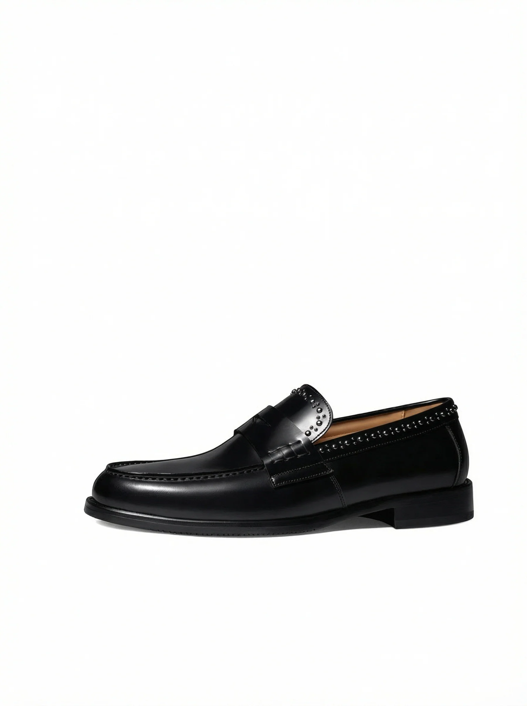 Polished Studded Penny Loafer - Image 4