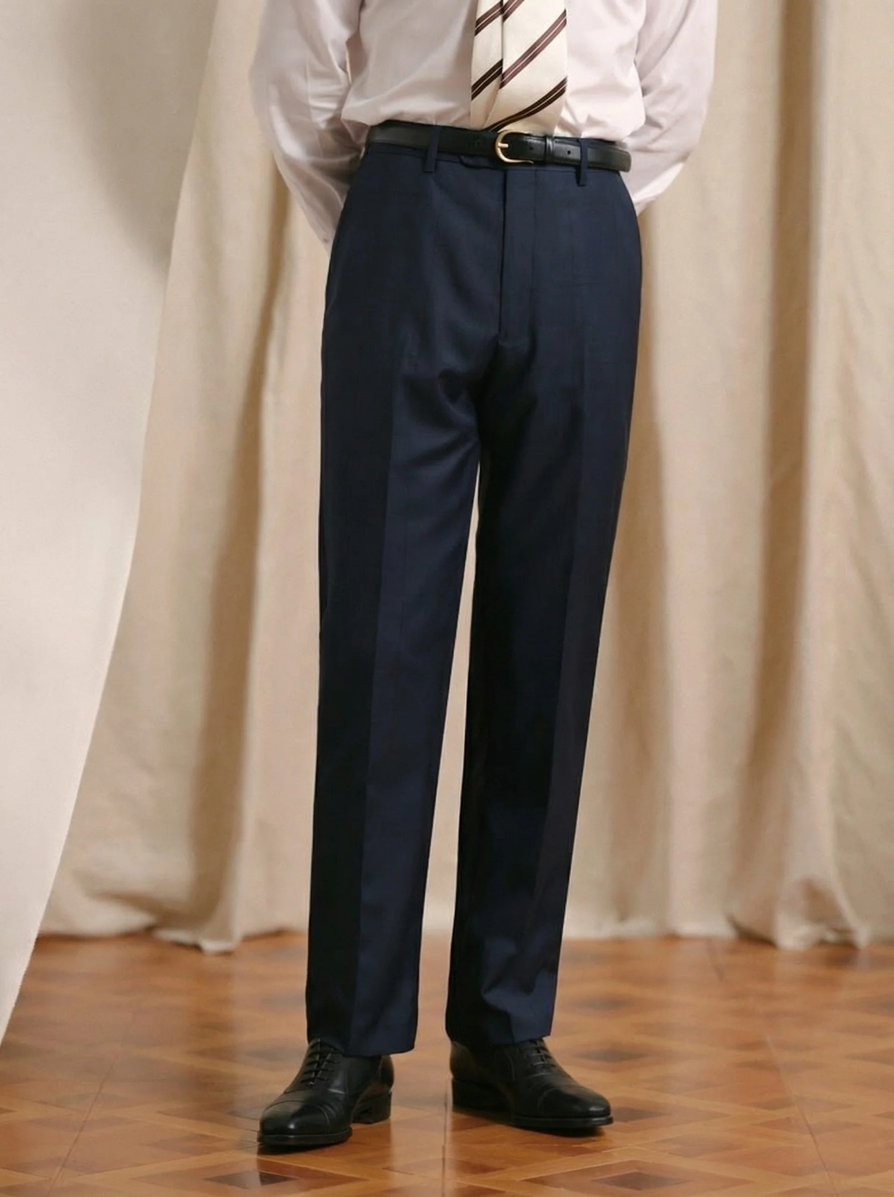 Prince Check Wool Trousers
