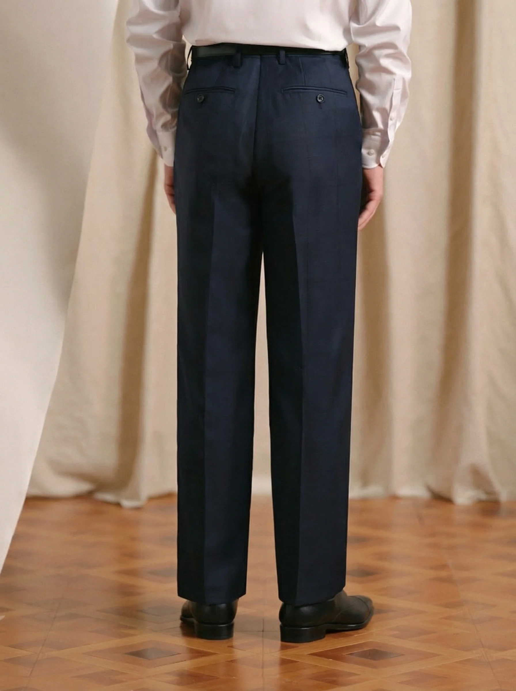 Prince Check Wool Trousers - Image 4