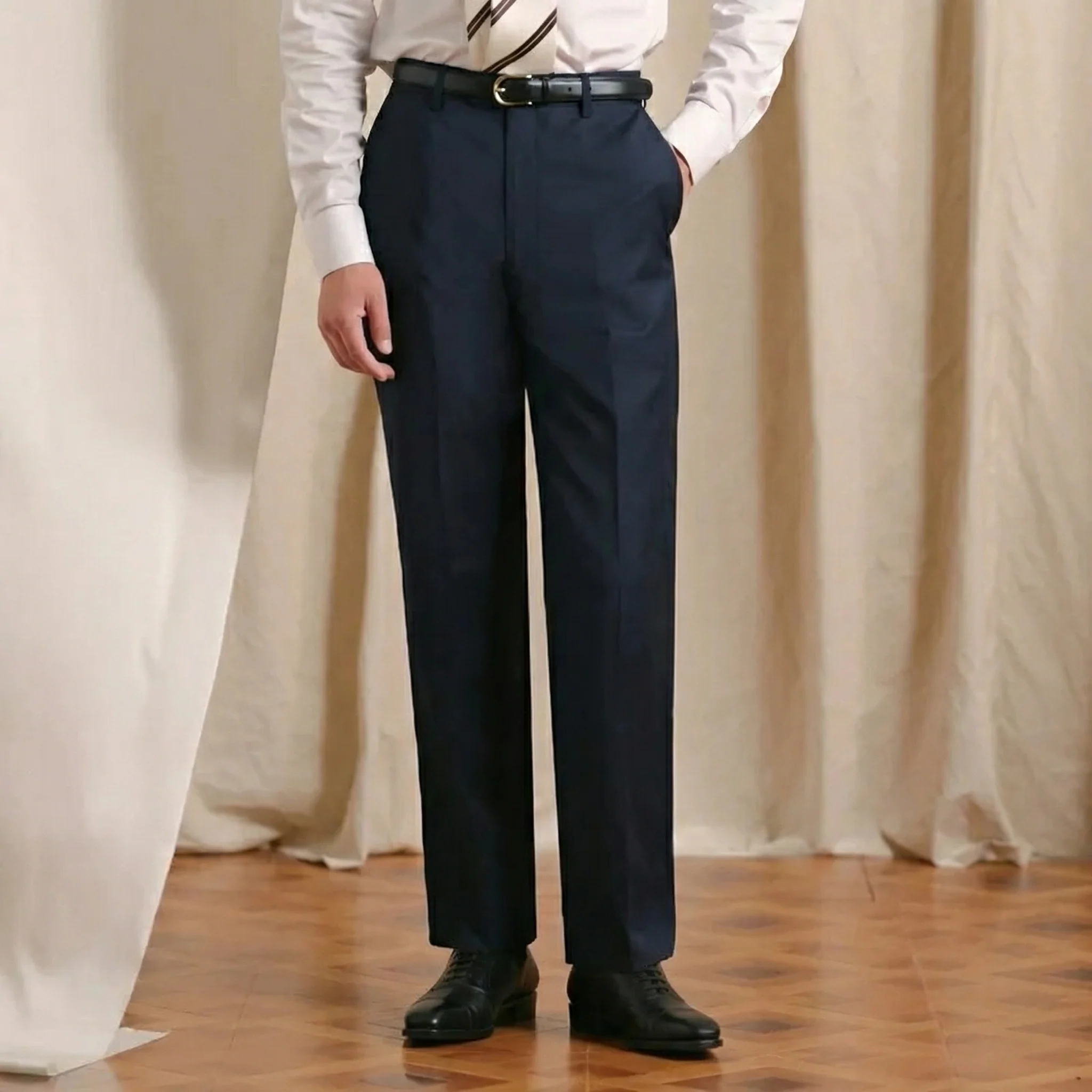 Prince Check Wool Trousers - Image 6