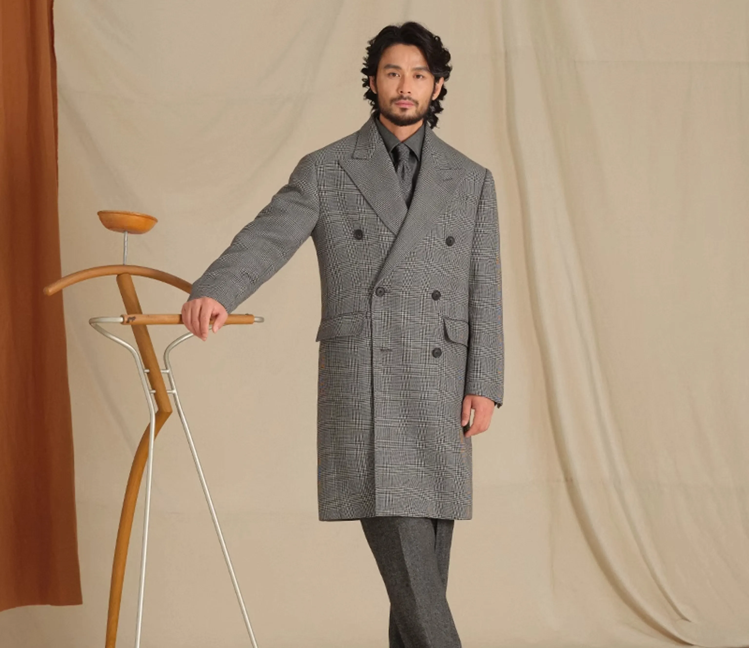 Prince Checkered Chester Coat - Image 5