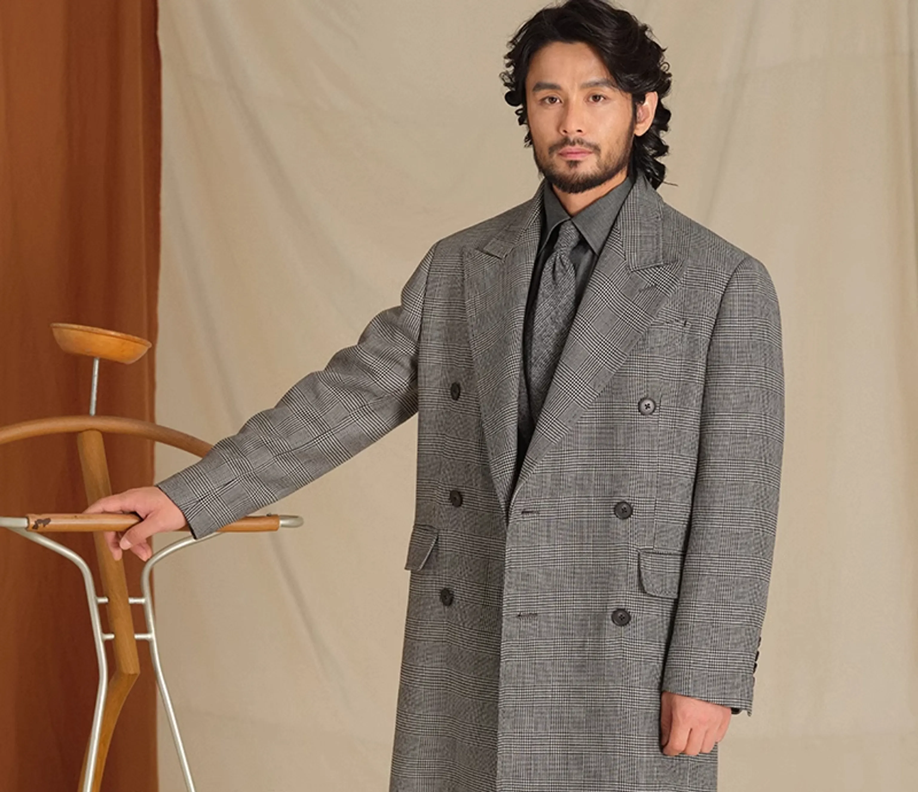 Prince Checkered Chester Coat - Image 6