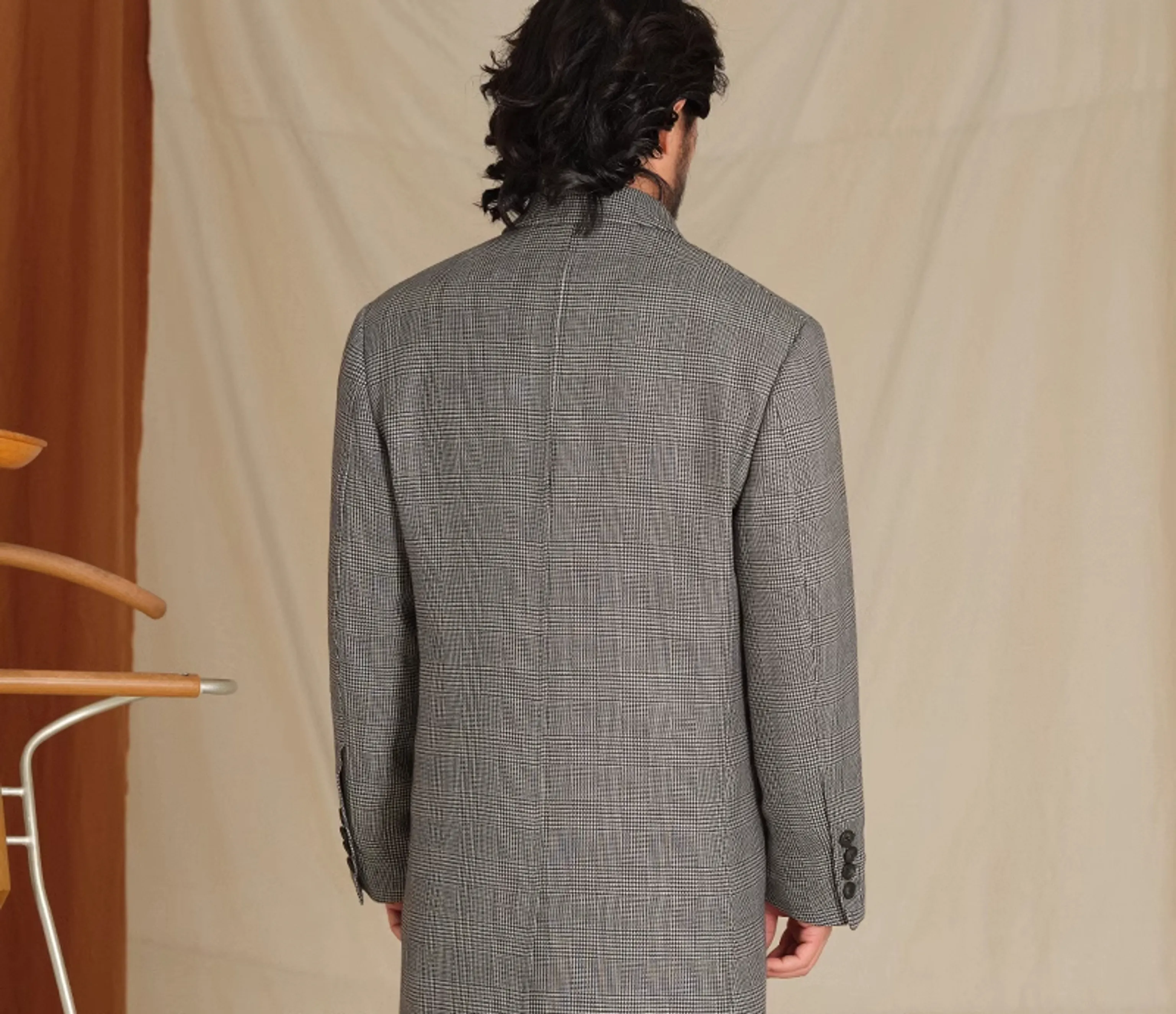 Prince Checkered Chester Coat - Image 7