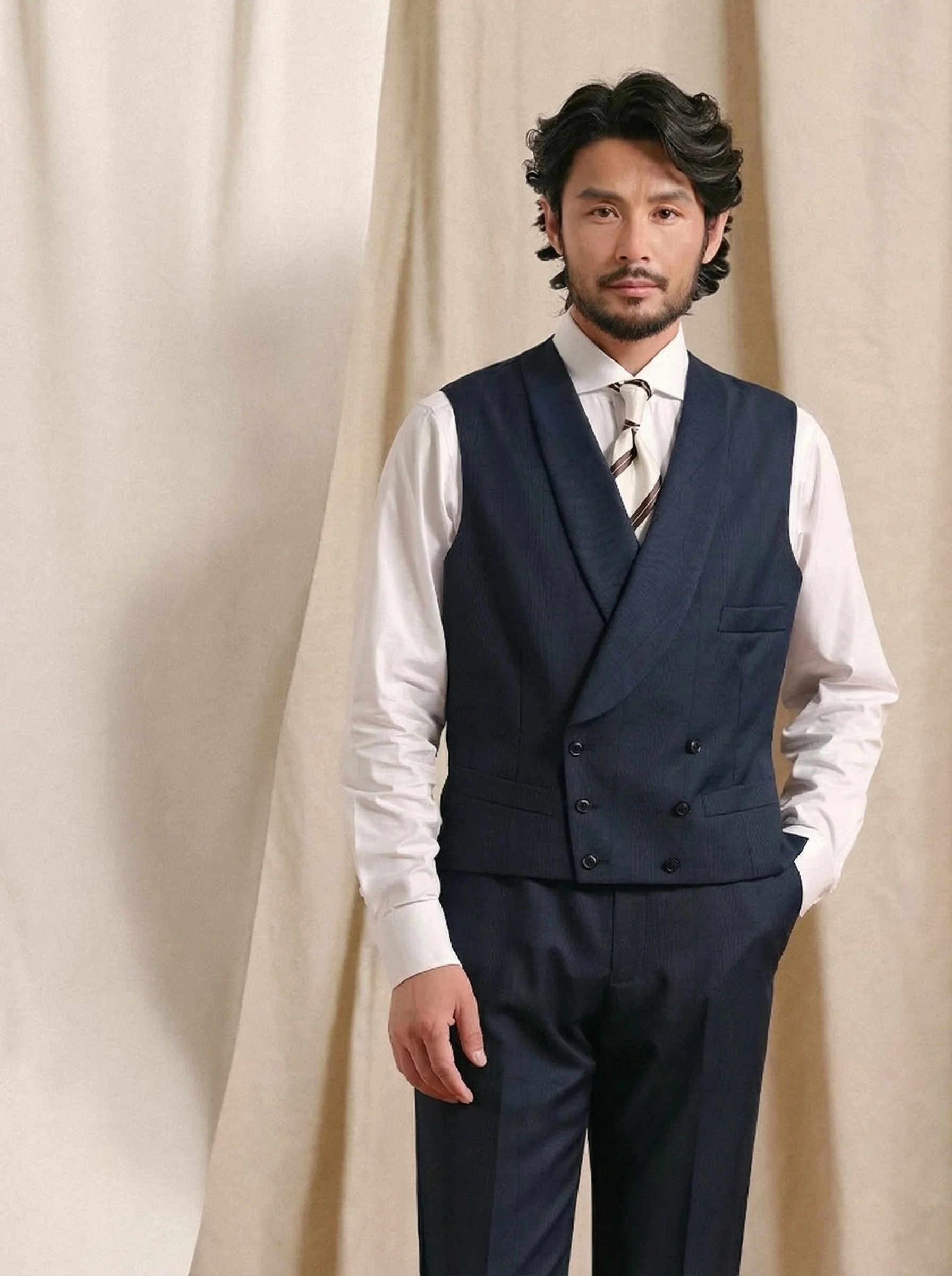 Prince-of-Wales Check Vest