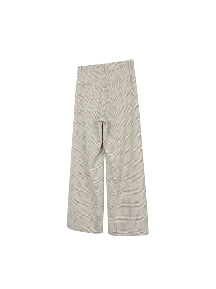 Prince of Wales Wide-Leg Trousers - Image 2