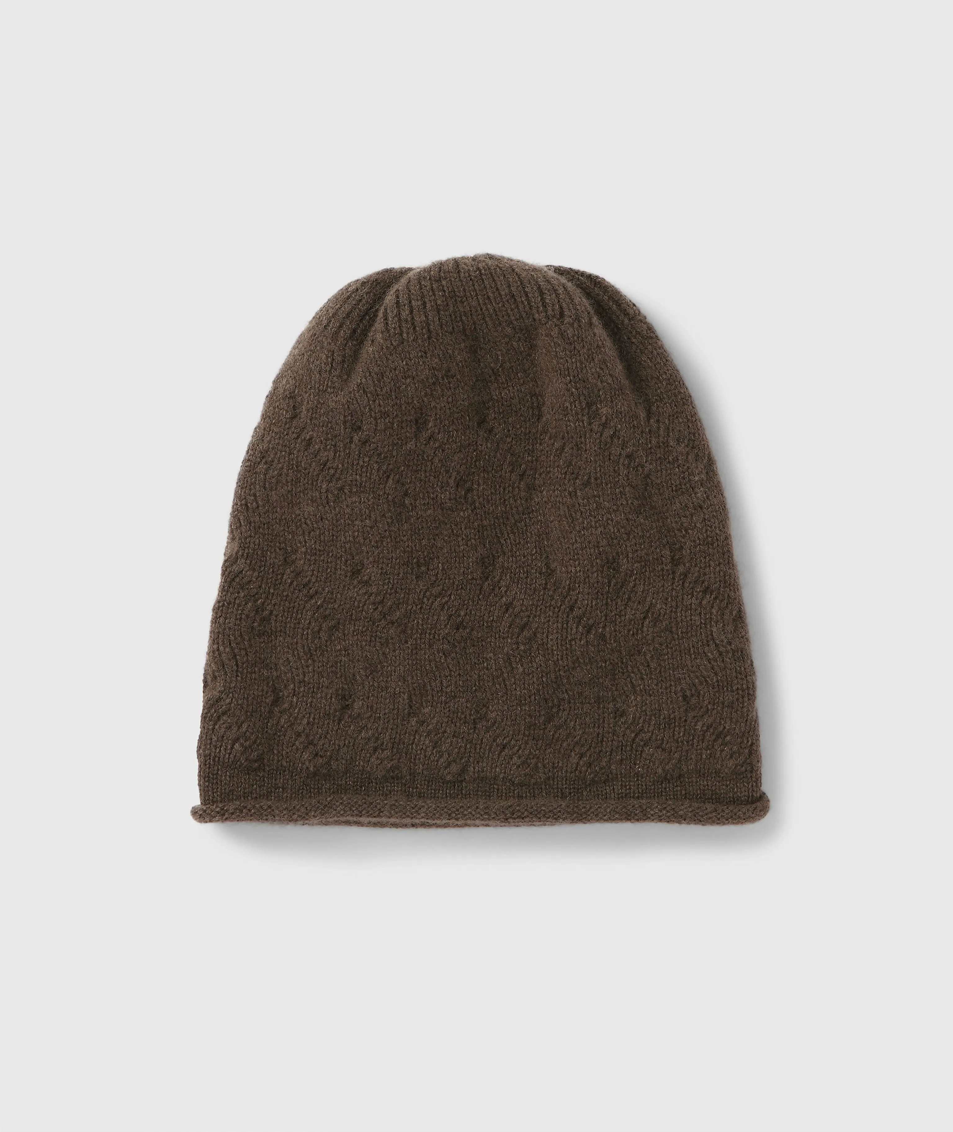 Pure Cashmere Rolled-Edge Beanie - Image 7