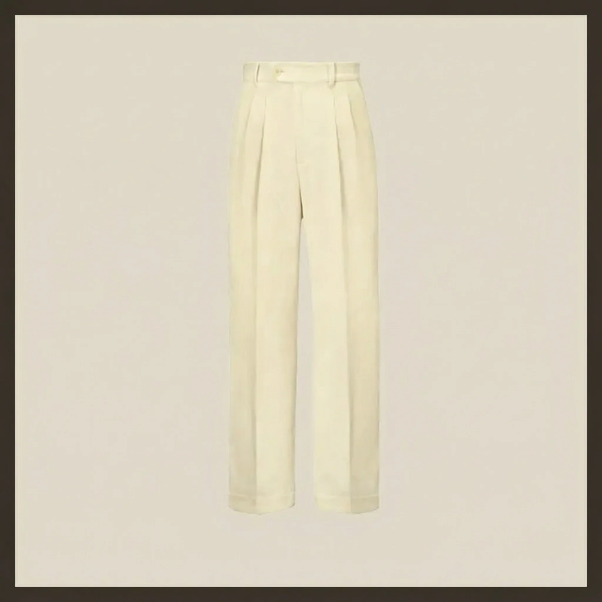 Pure Cotton Corduroy Double-Breasted Shawl-Collar Suit - Image 6