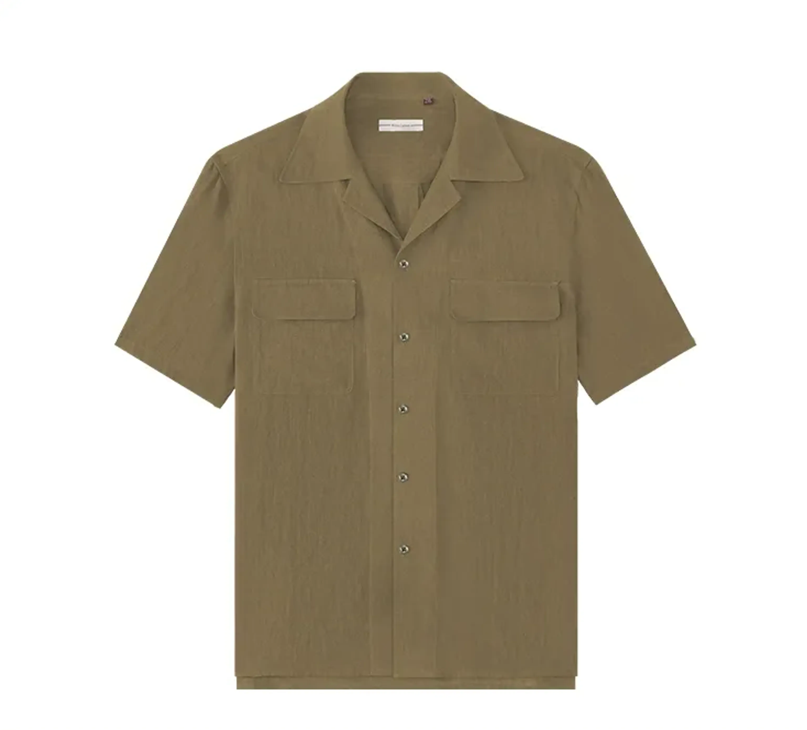 Pure Linen Cuban Collar Shirt - Image 6