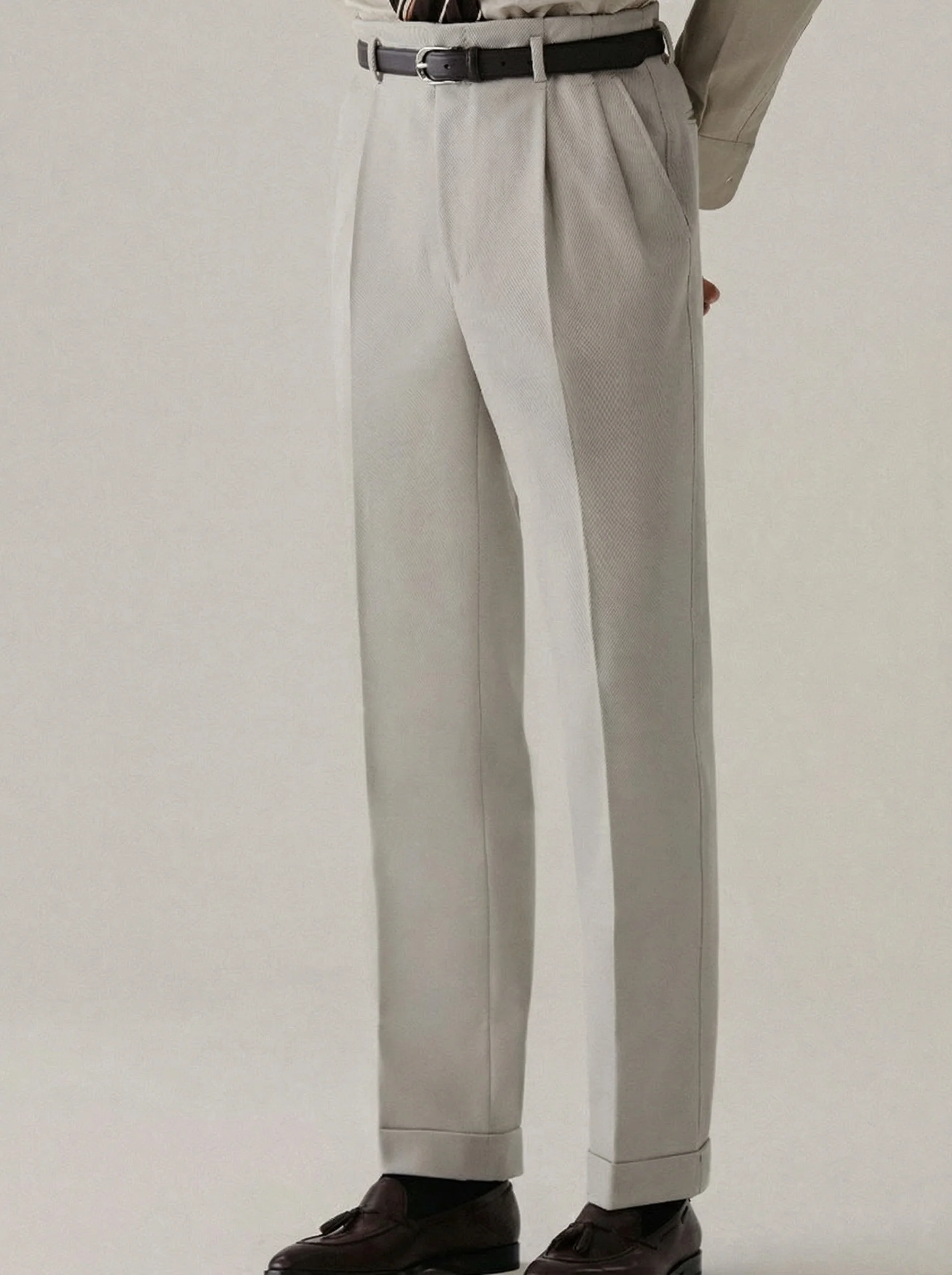 Pure Merino Wool Trousers - Image 9