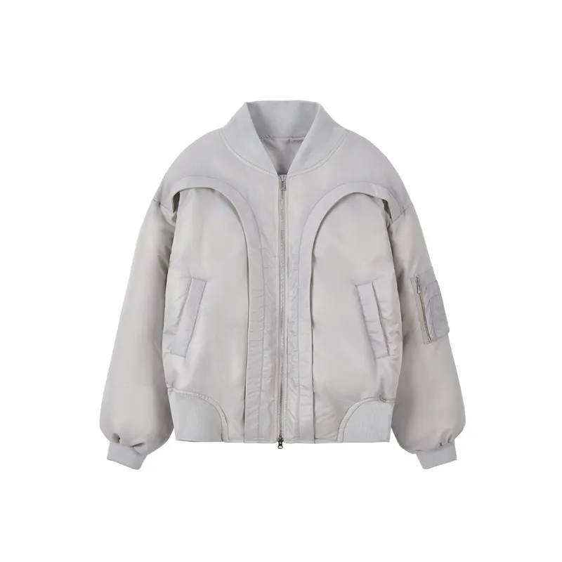 Quilted Bomber Jacket - Image 6