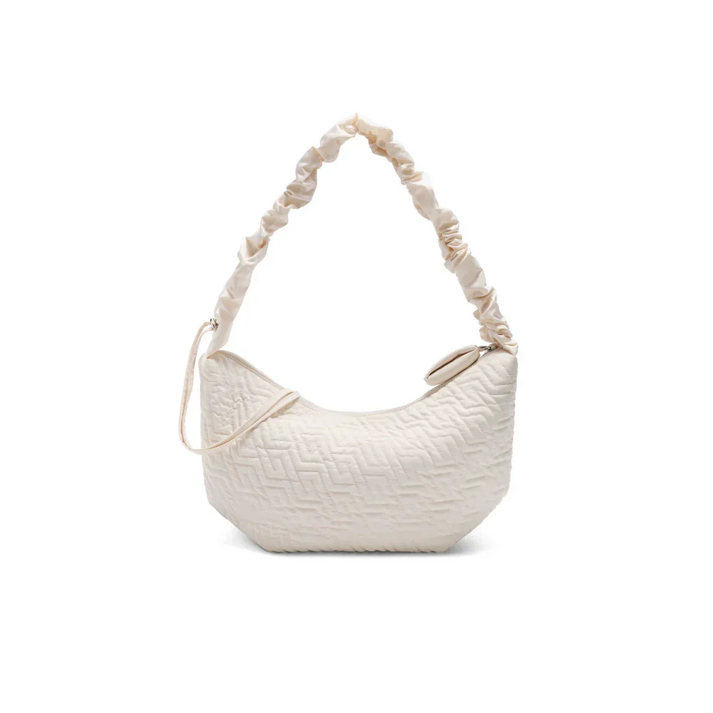 Quilted Crescent Hobo Bag - Image 3