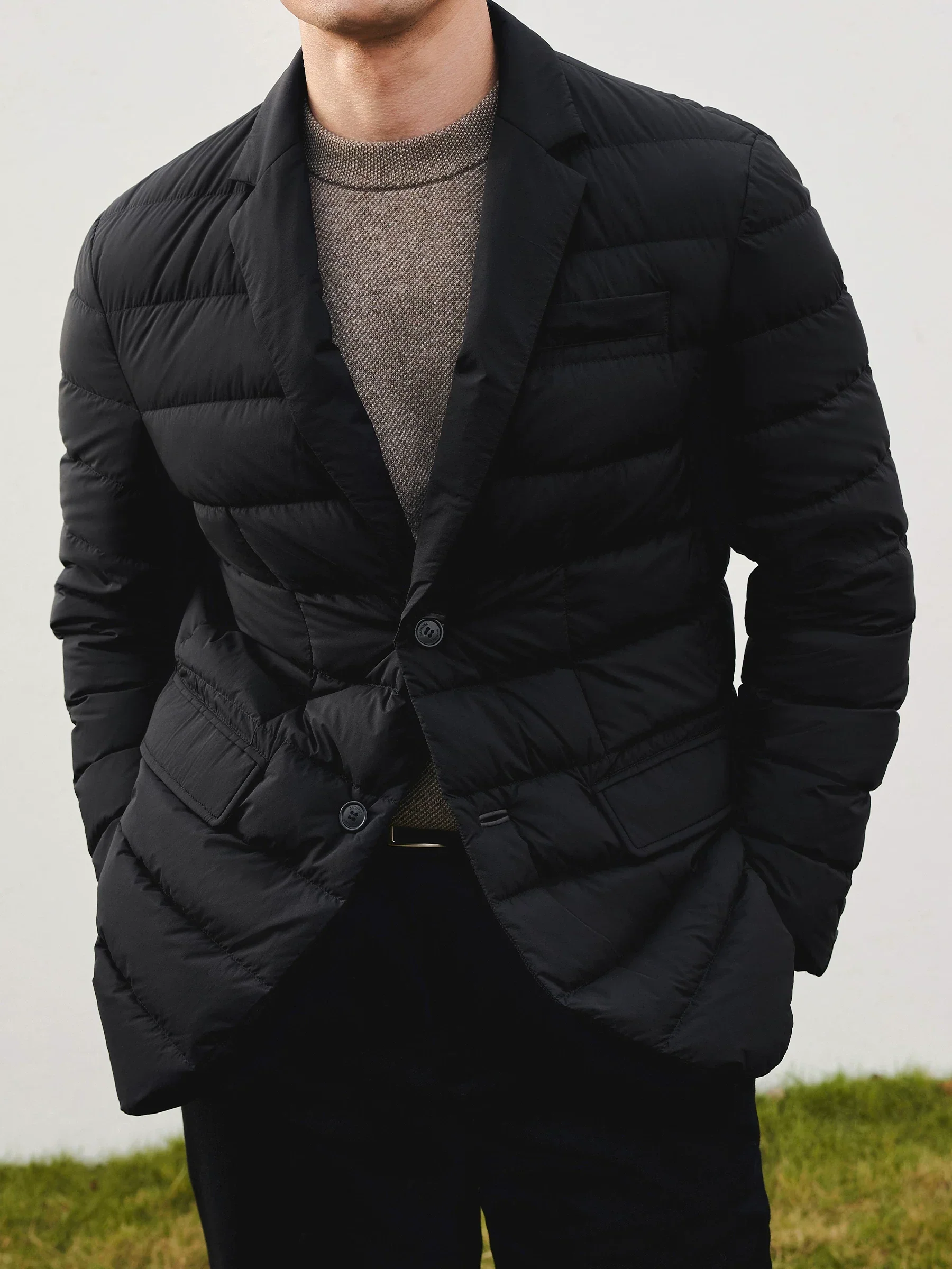 Quilted Down Blazer - Image 4
