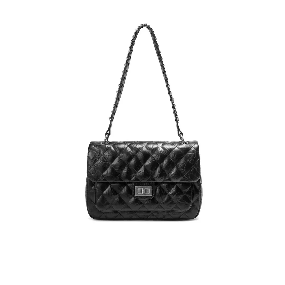 Quilted Flap Shoulder Bag - Image 3