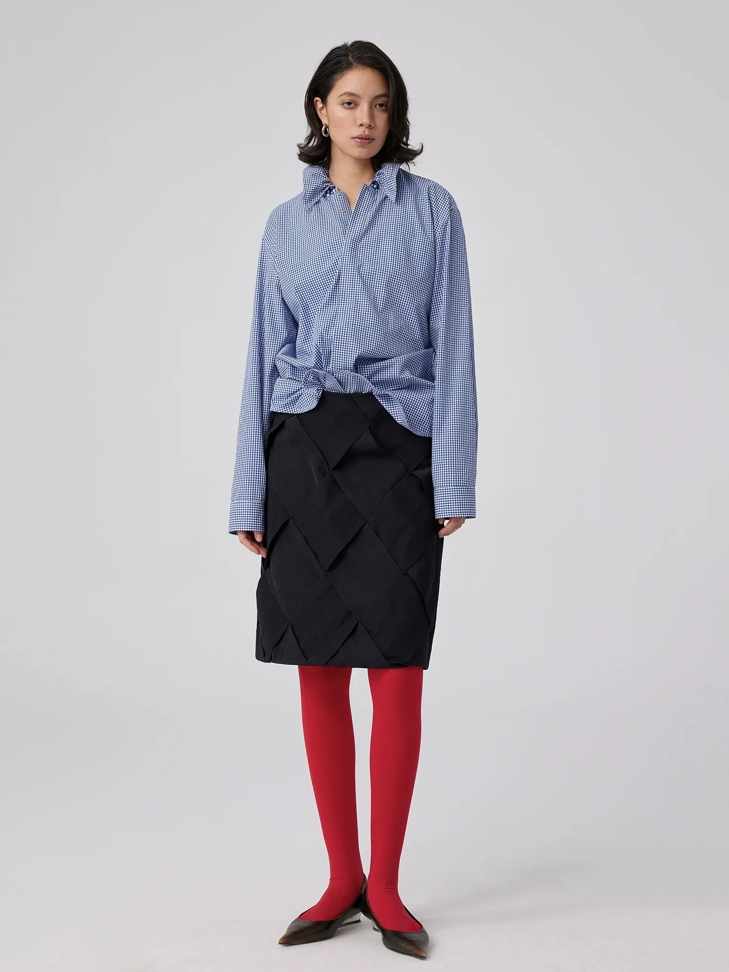 Quilted Lattice Skirt - Image 2
