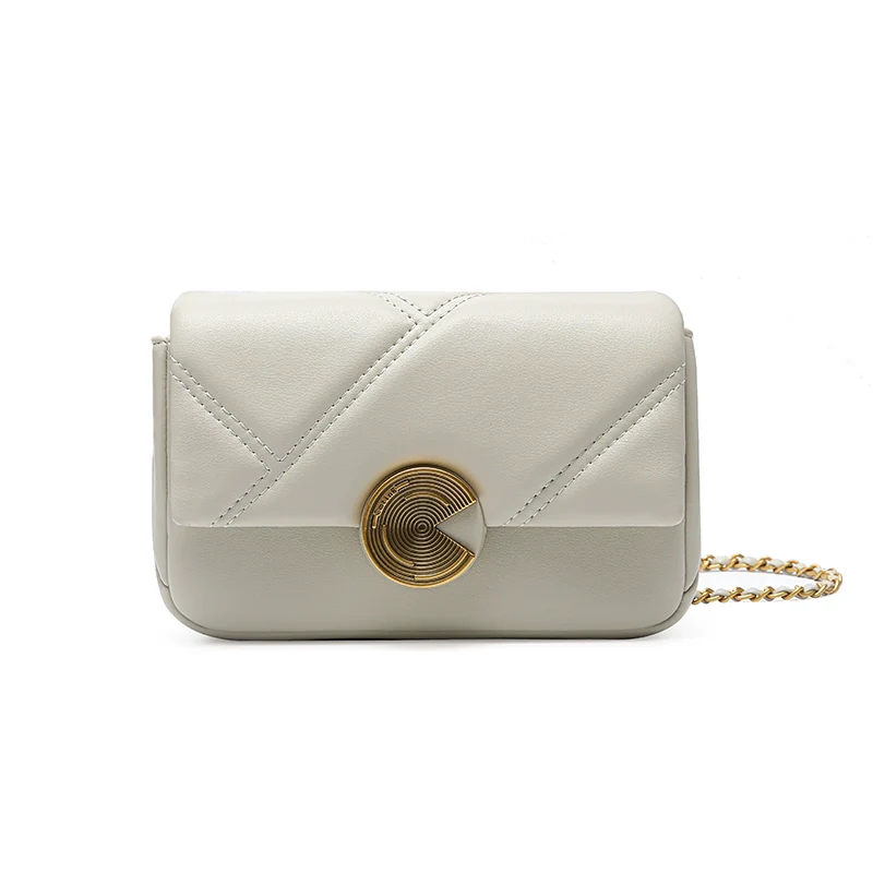 Quilted Leather Chain Shoulder Bag