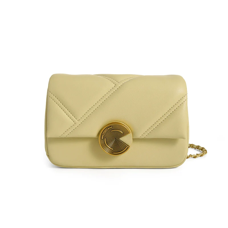 Quilted Leather Chain Shoulder Bag - Image 3