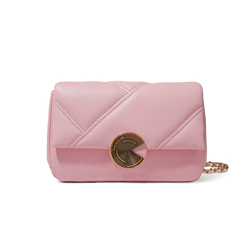 Quilted Leather Chain Shoulder Bag - Image 4