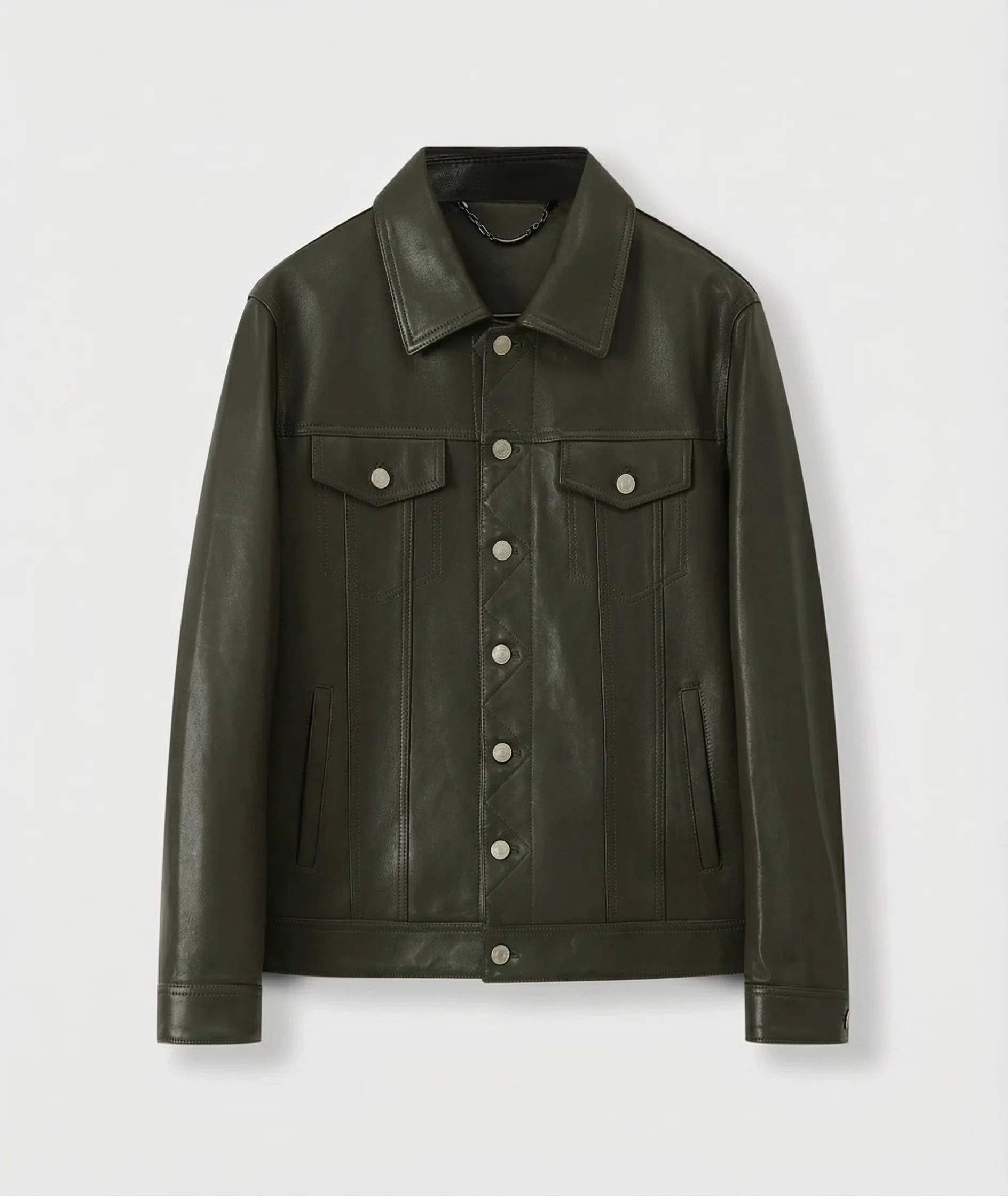 Quilted Leather Trucker - Image 5