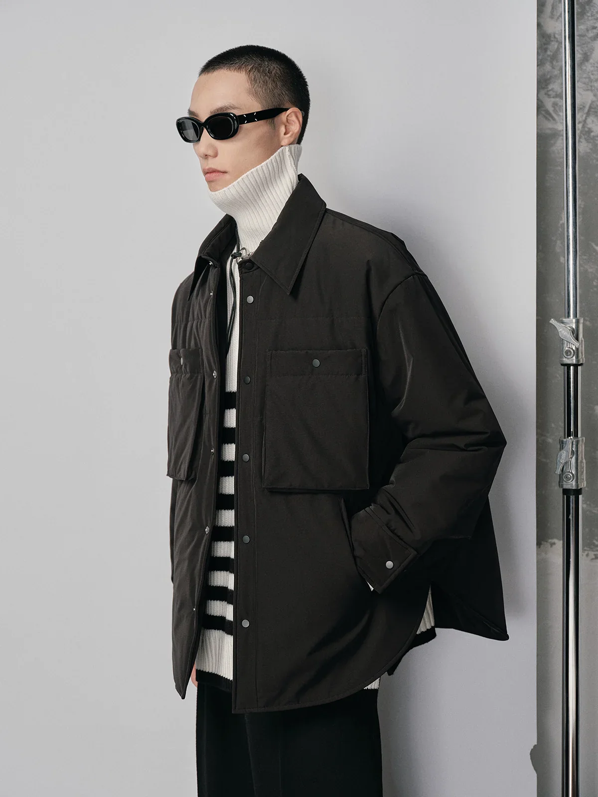 Quilted Overshirt Jacket - Image 4