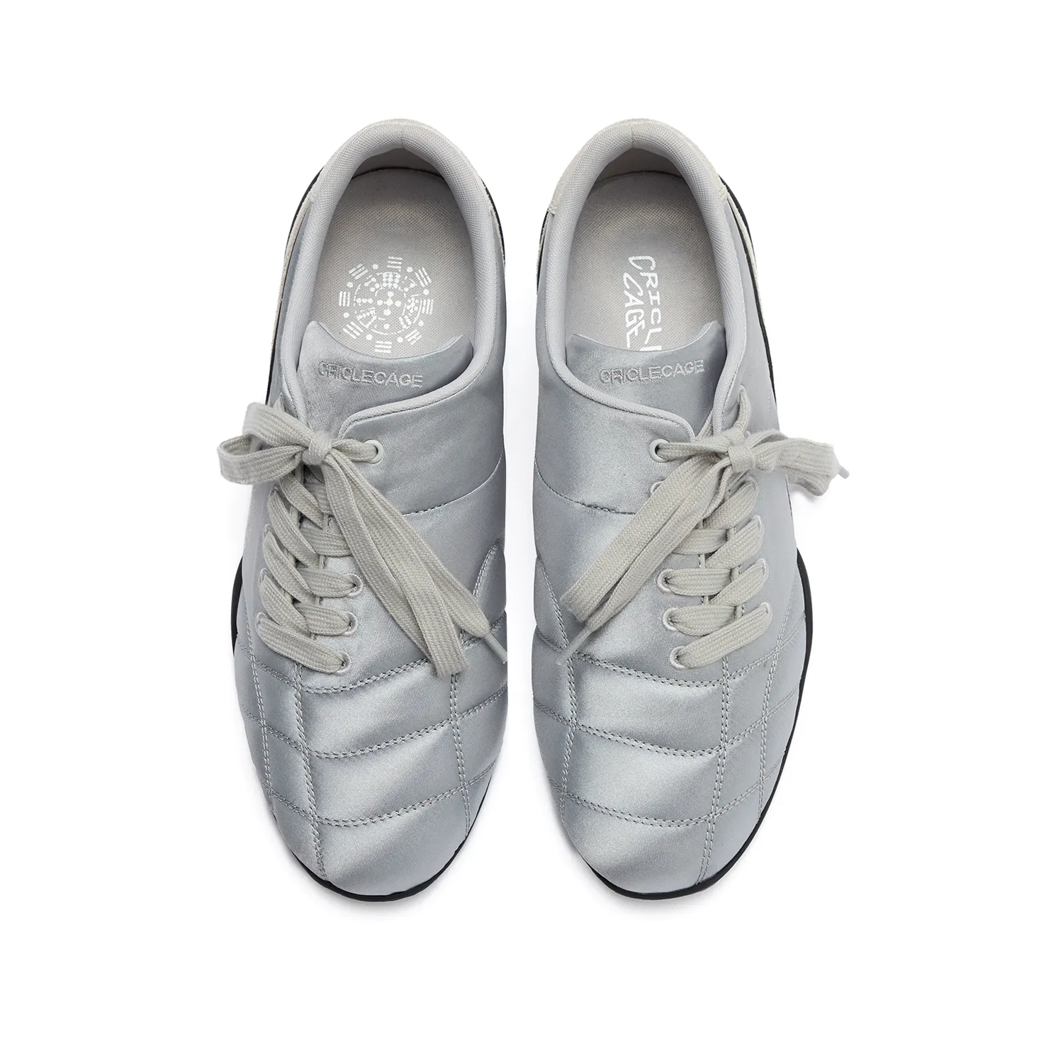Quilted Satin Low-Top Sneakers - Image 6