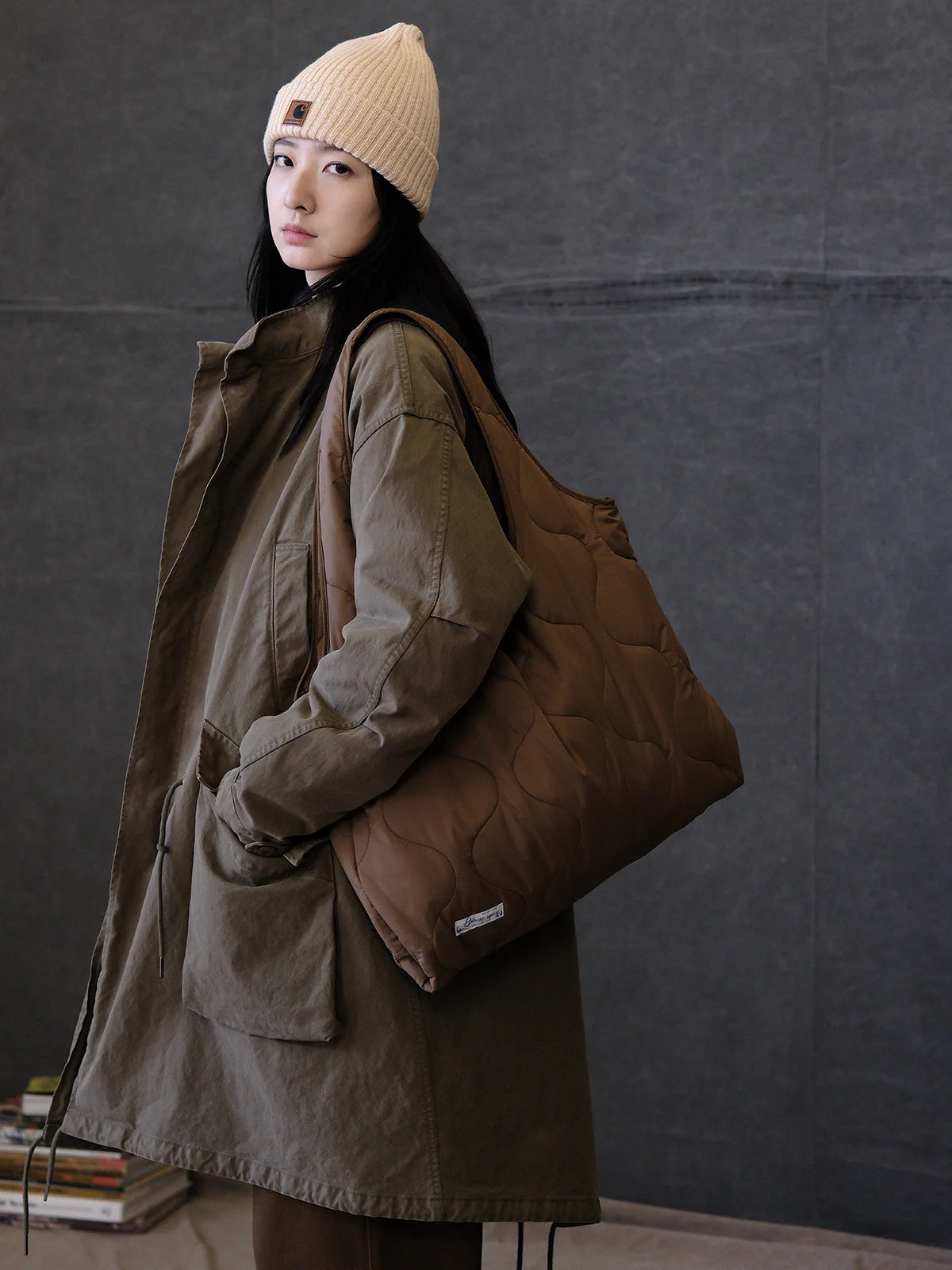 Quilted Shoulder Tote - Image 4