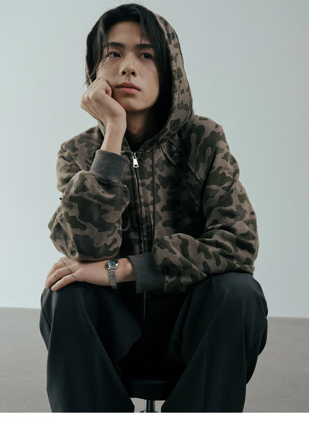 Raglan Camouflage Hoodie - Image 7