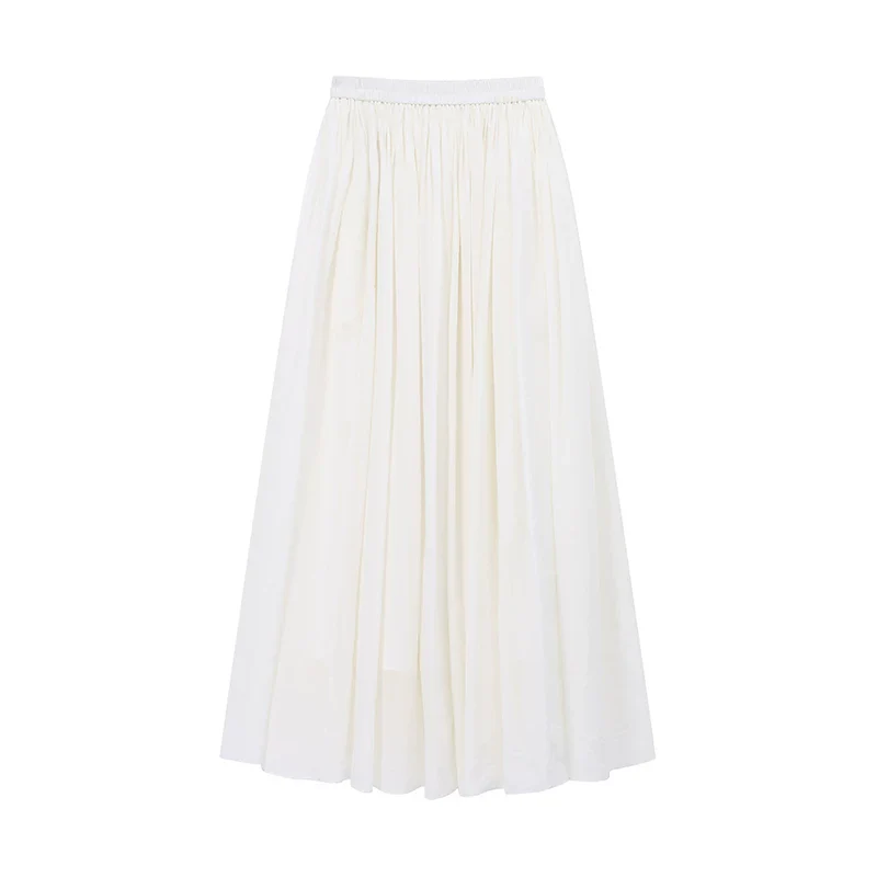 Ramie Off-Shoulder Blouse & Maxi Skirt Set - Image 3