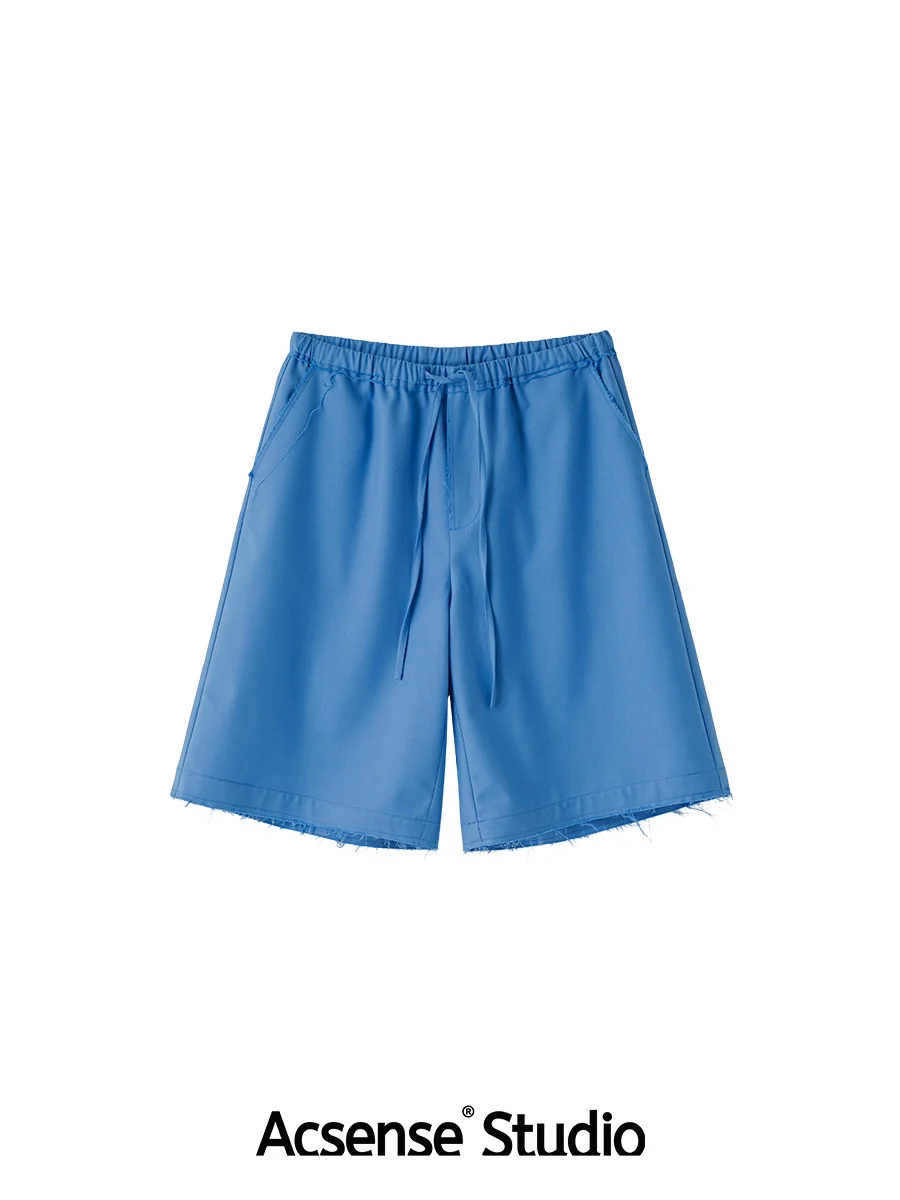 Raw-Edge Drawstring Bermuda Shorts - Image 6