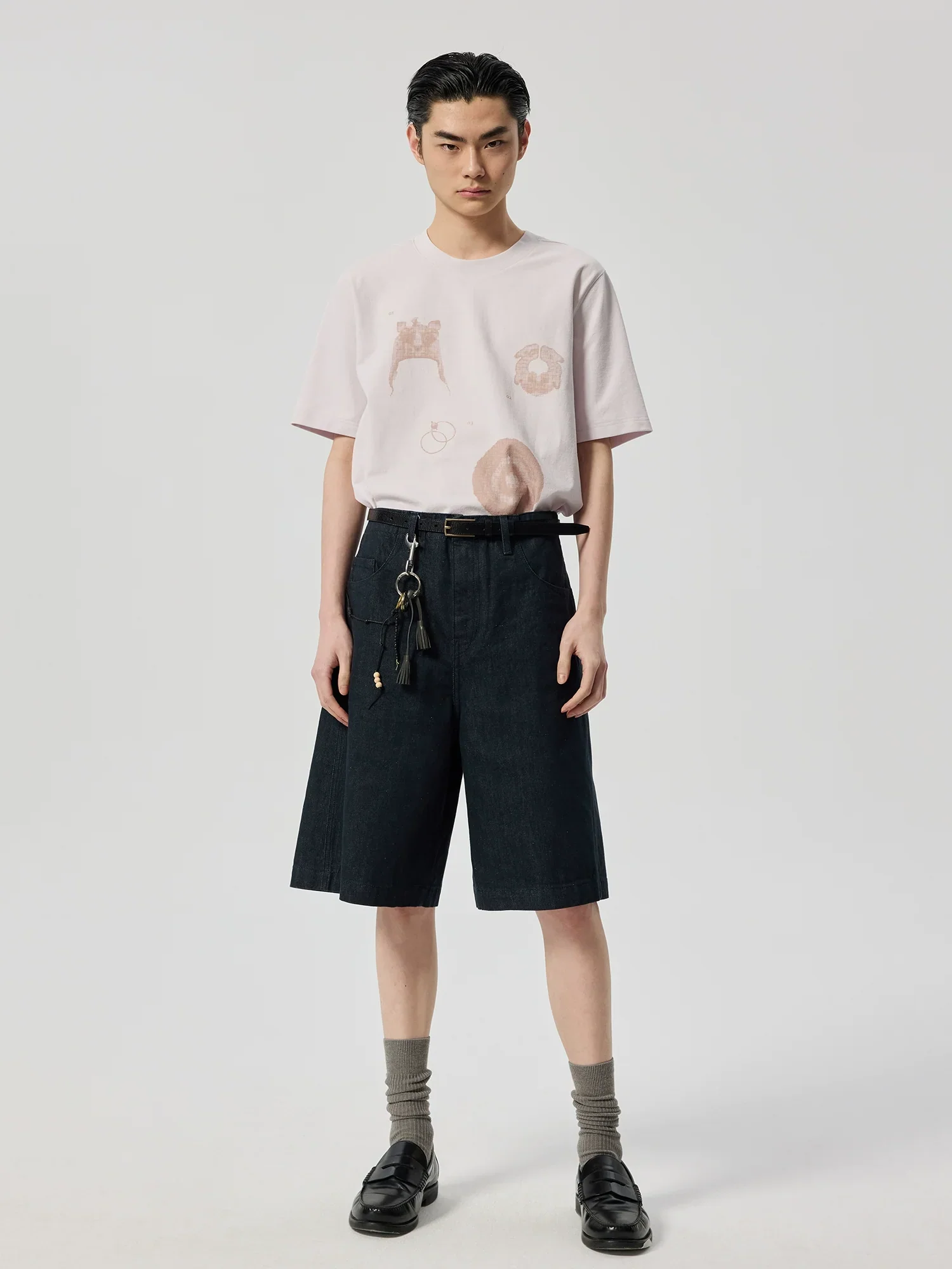 Raw Indigo Wide-Leg Denim Shorts - Image 2