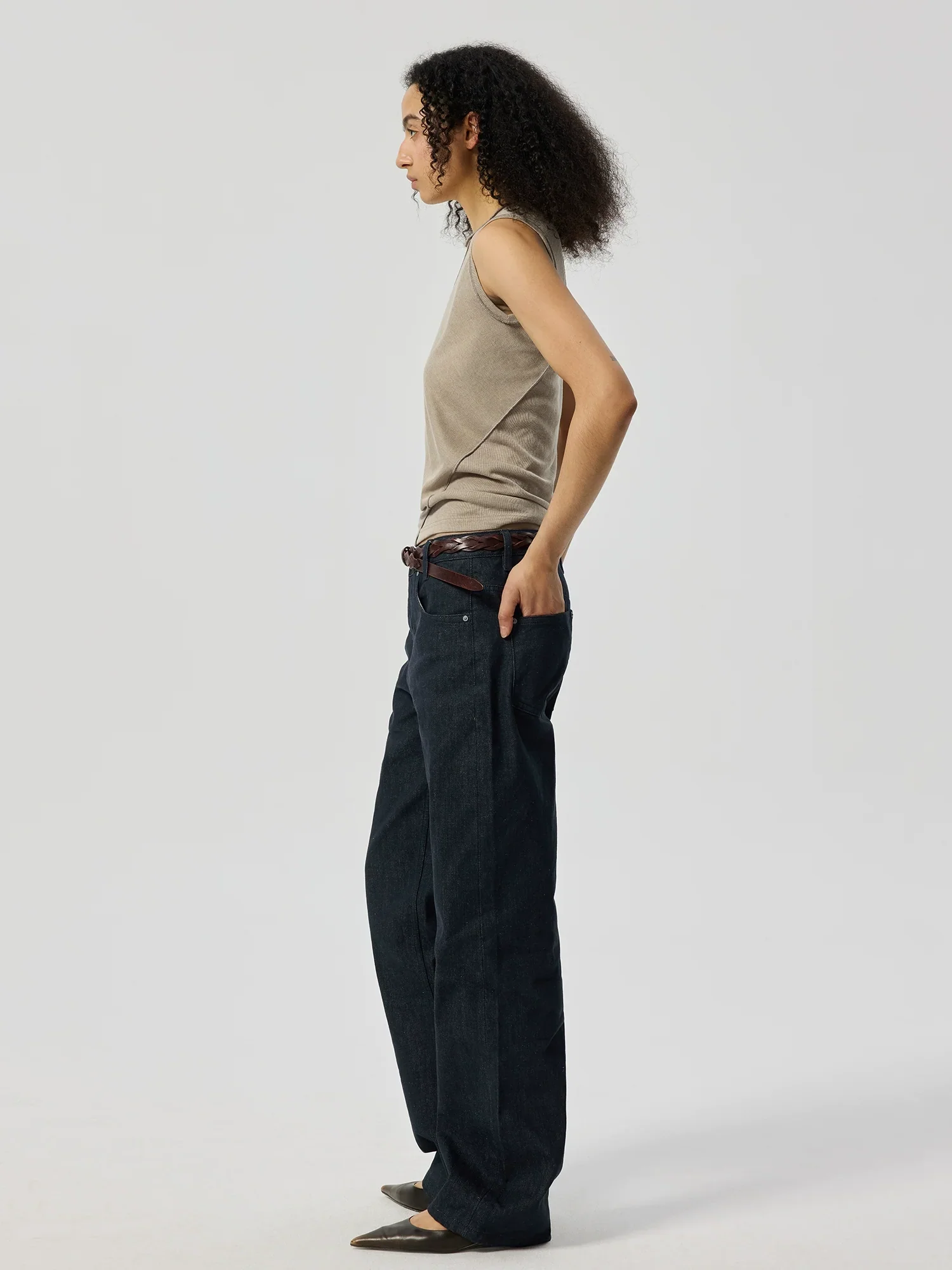 Raw Selvedge Straight Jeans - Image 3