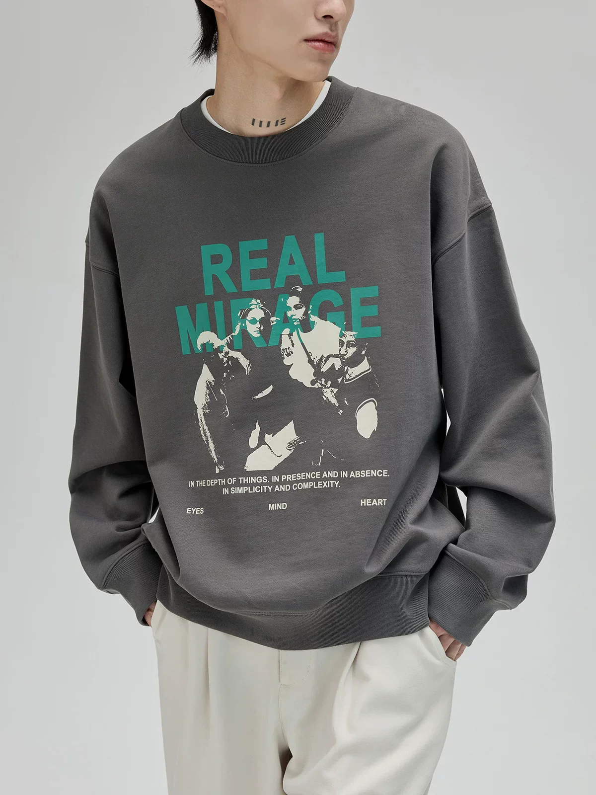 Real Mirage Heavyweight Terry Crewneck