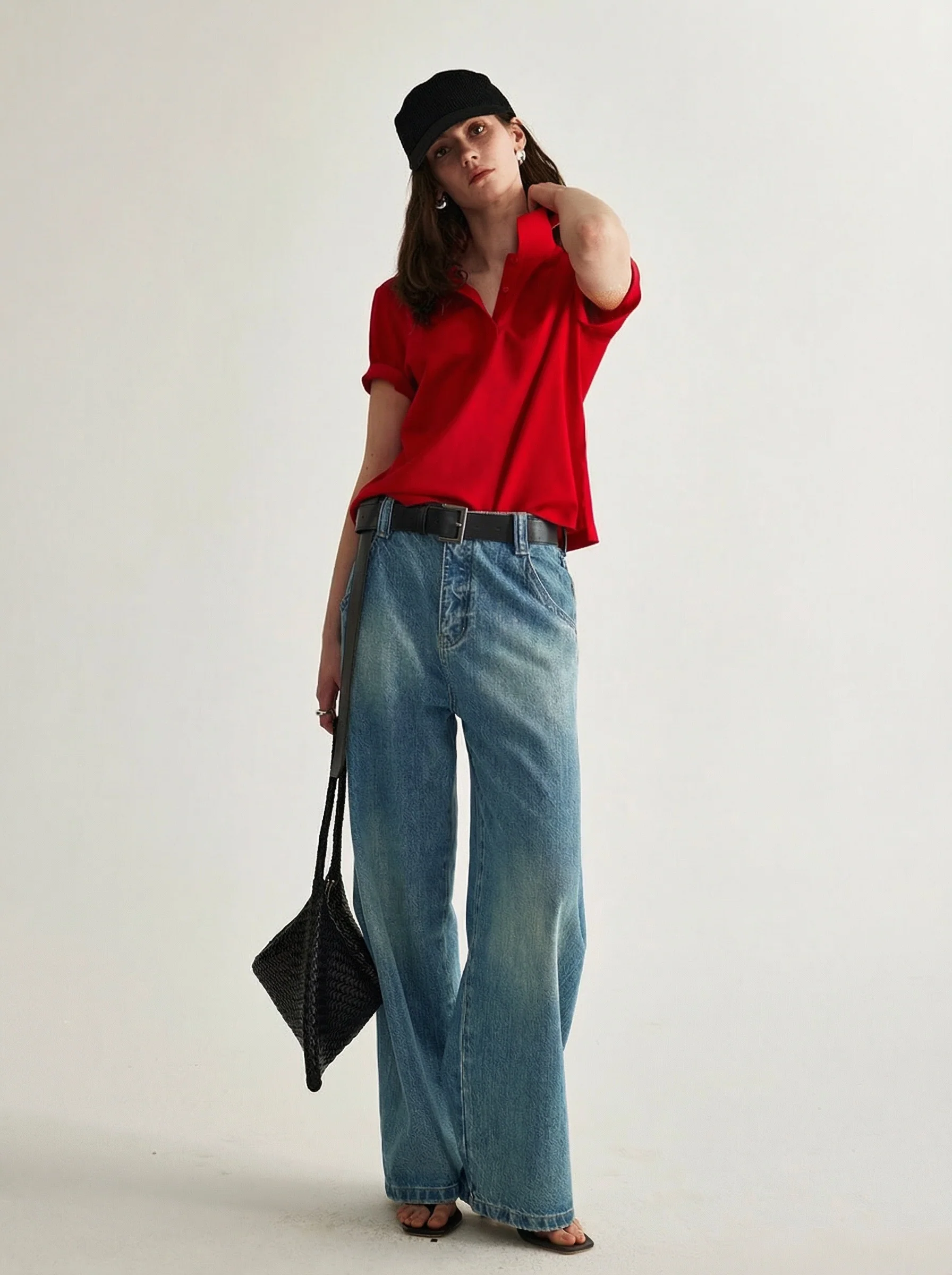 Red Piqué Polo - Image 4