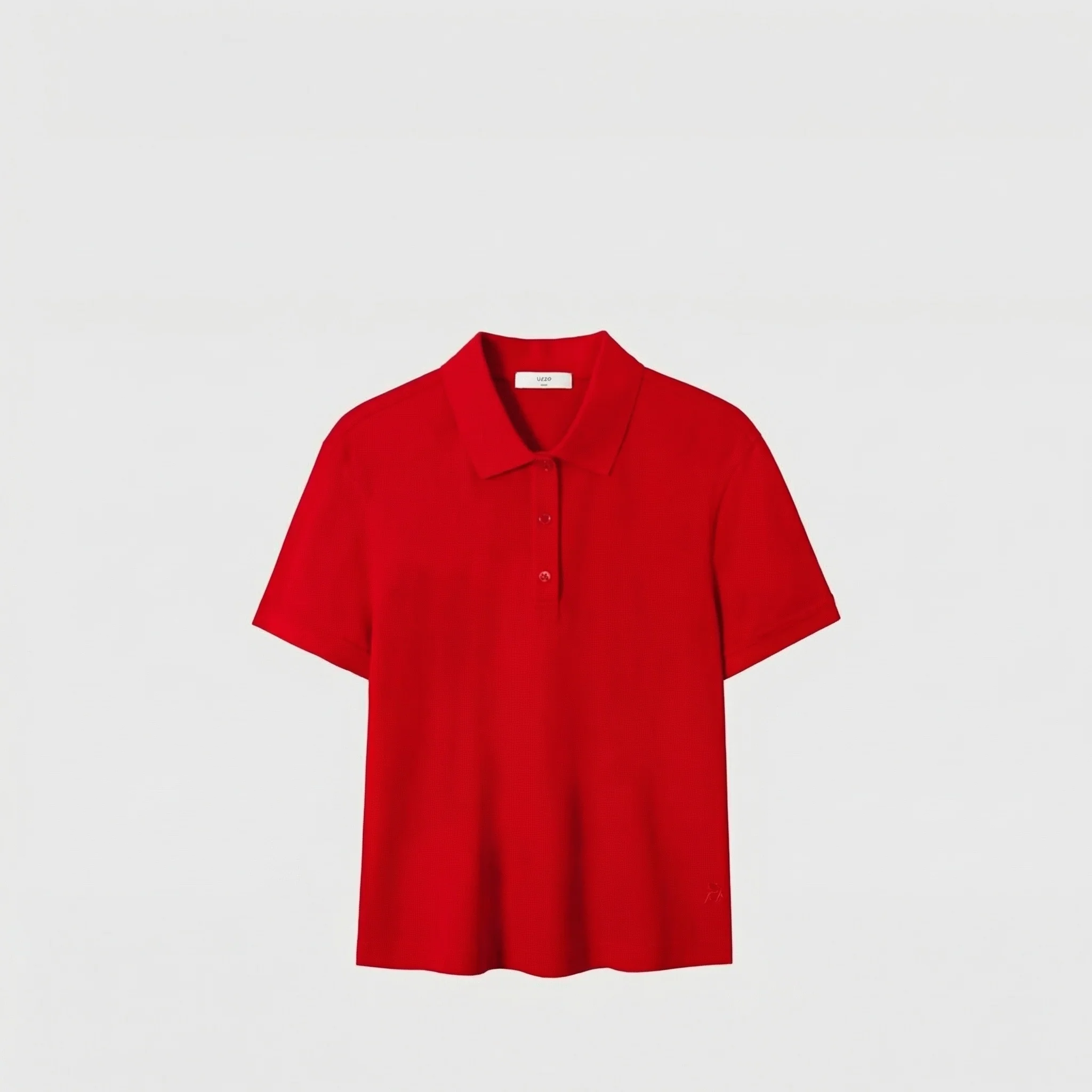 Red Piqué Polo - Image 6